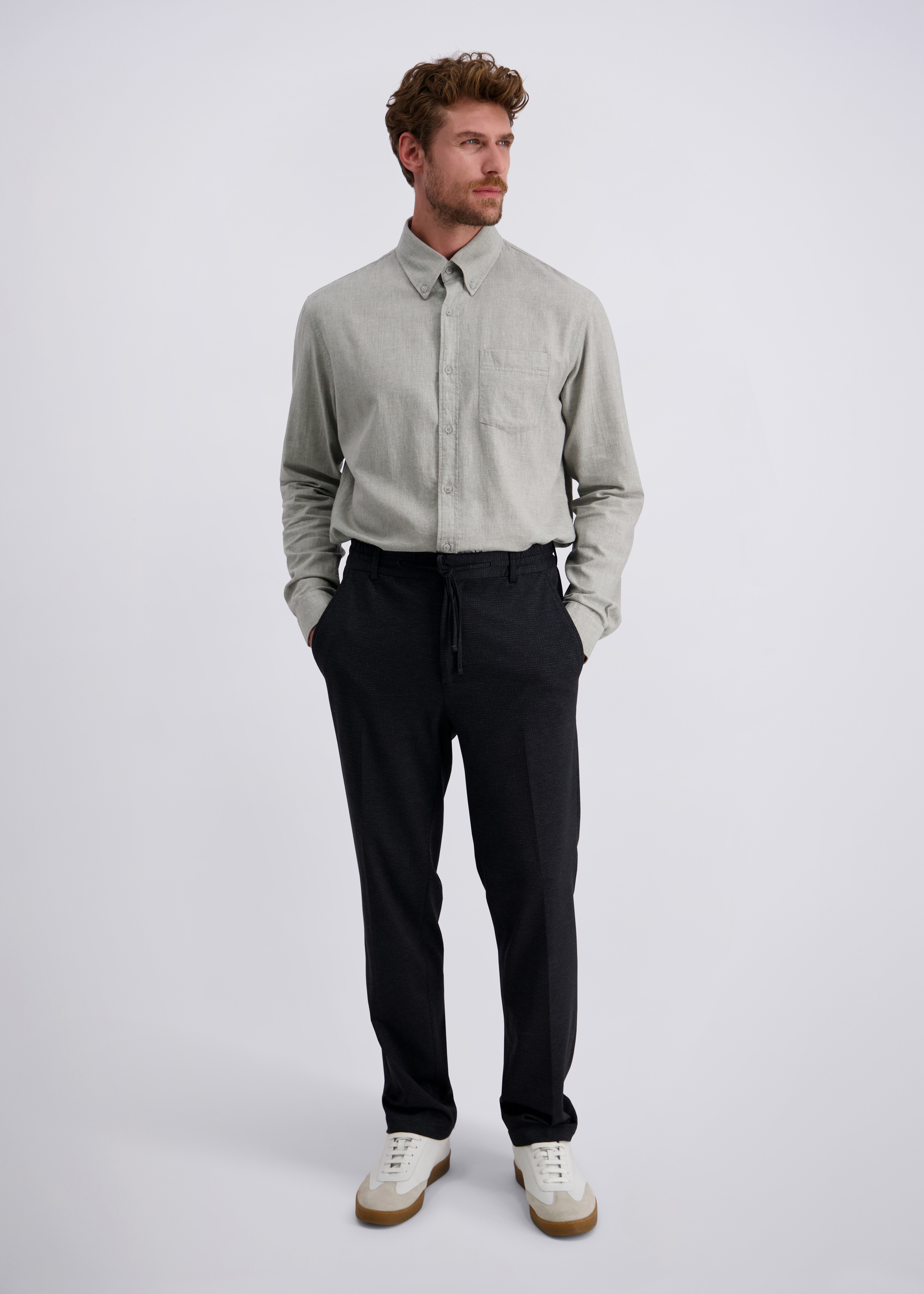 Rick Casual Hose mit konisch verlaufendem Bein, Salute Rückansicht