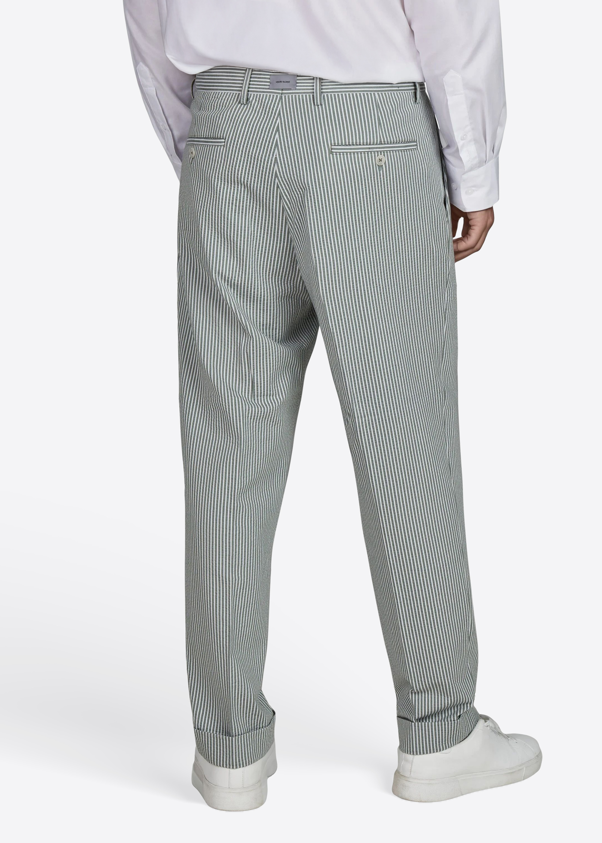 Hose Franck mit Taschen, Dusty Olive Detailansicht 1