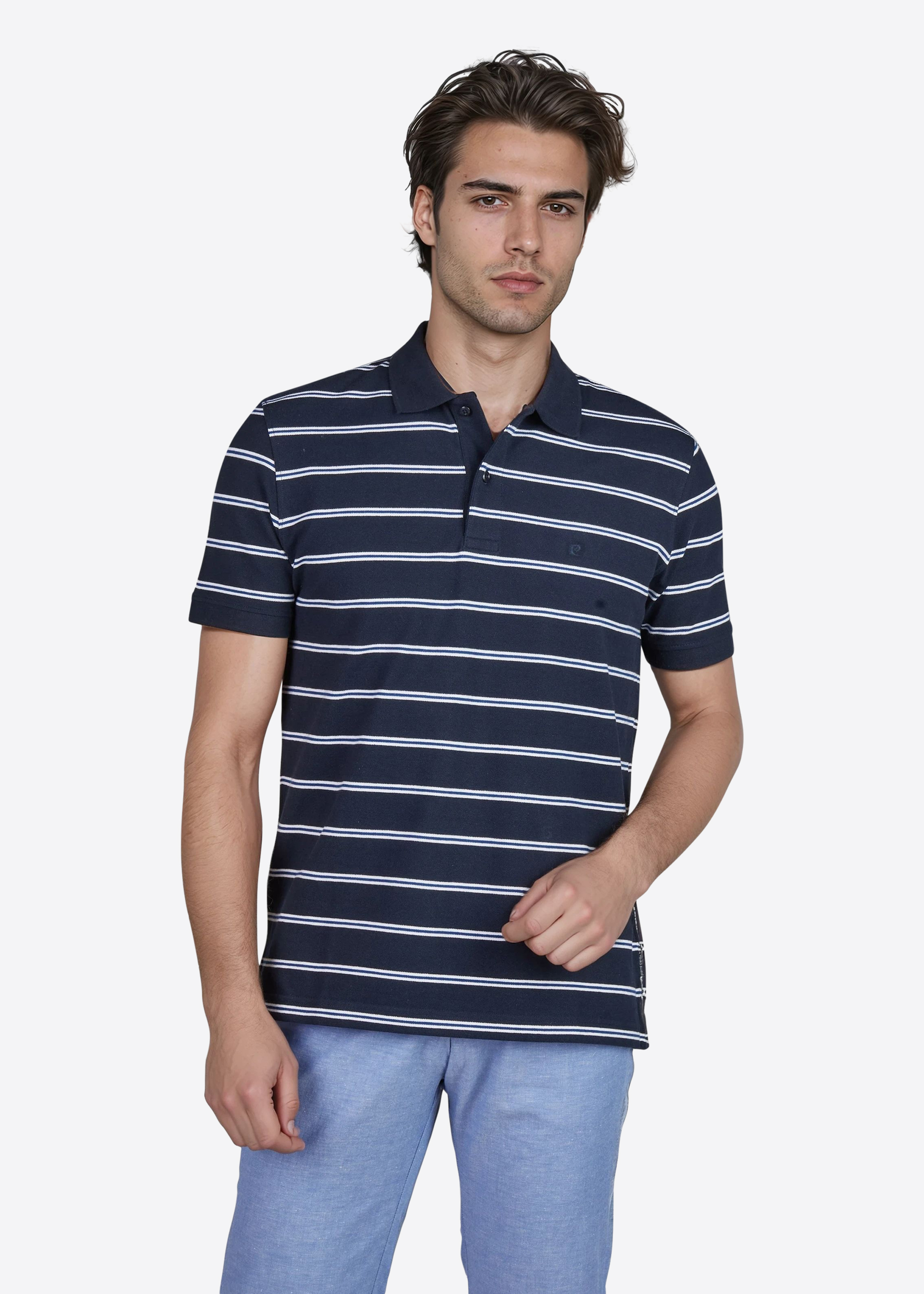 Polo-Shirt mit klassischem Polo-Kragen, Salute Frontansicht