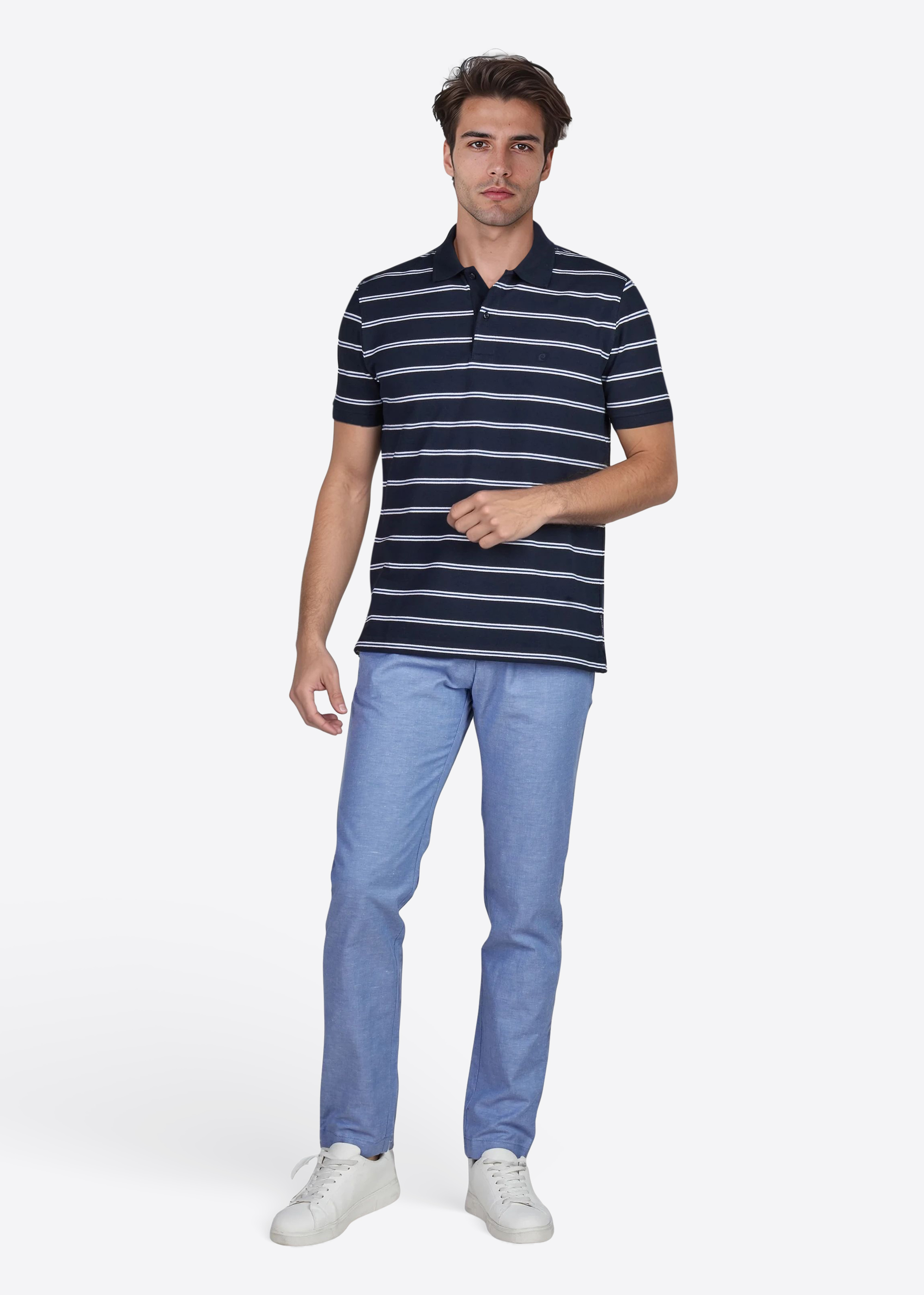 Polo-Shirt mit klassischem Polo-Kragen, Salute Rückansicht