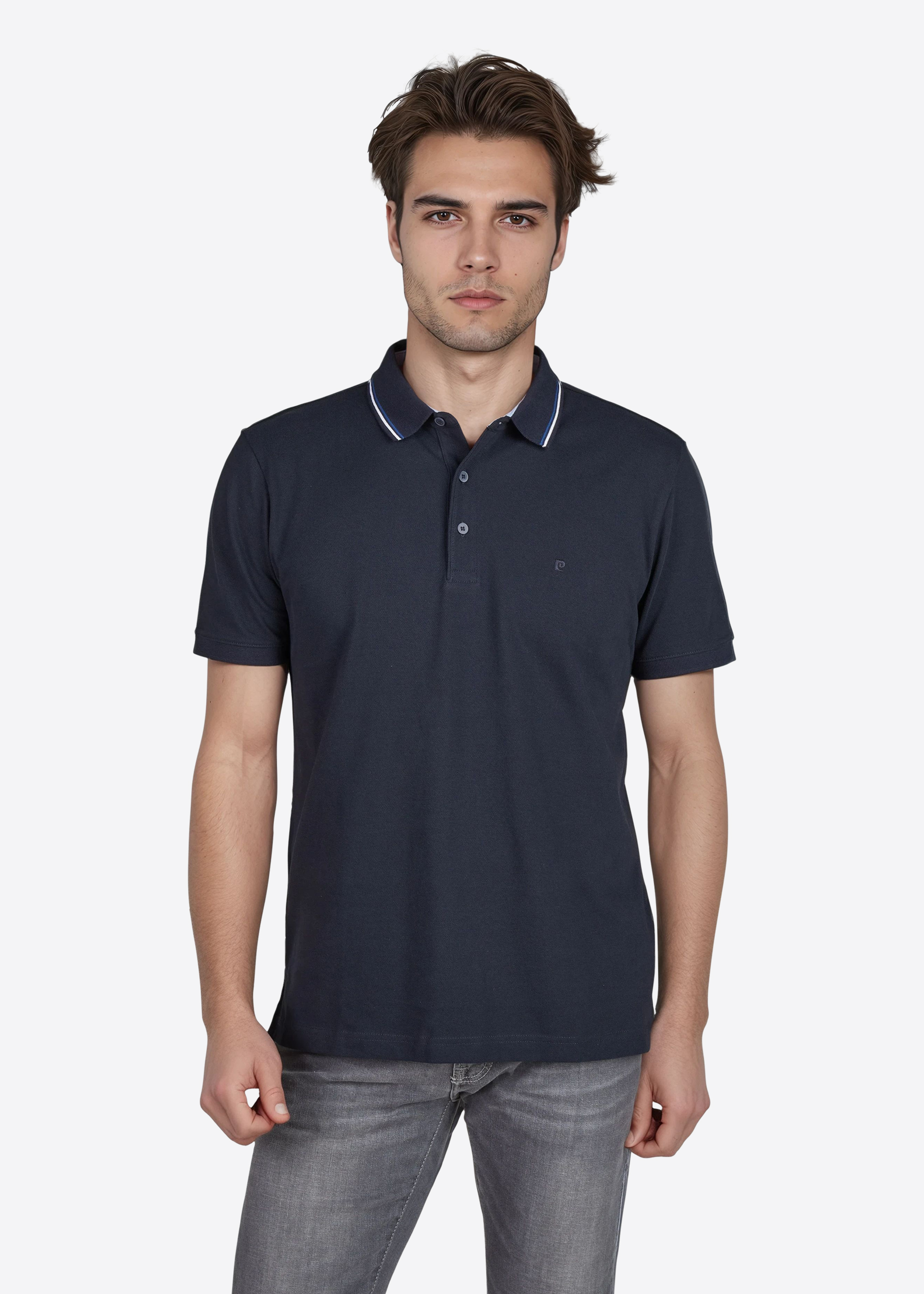 Polo-Shirt mit klassischem Polo-Kragen, Salute Frontansicht