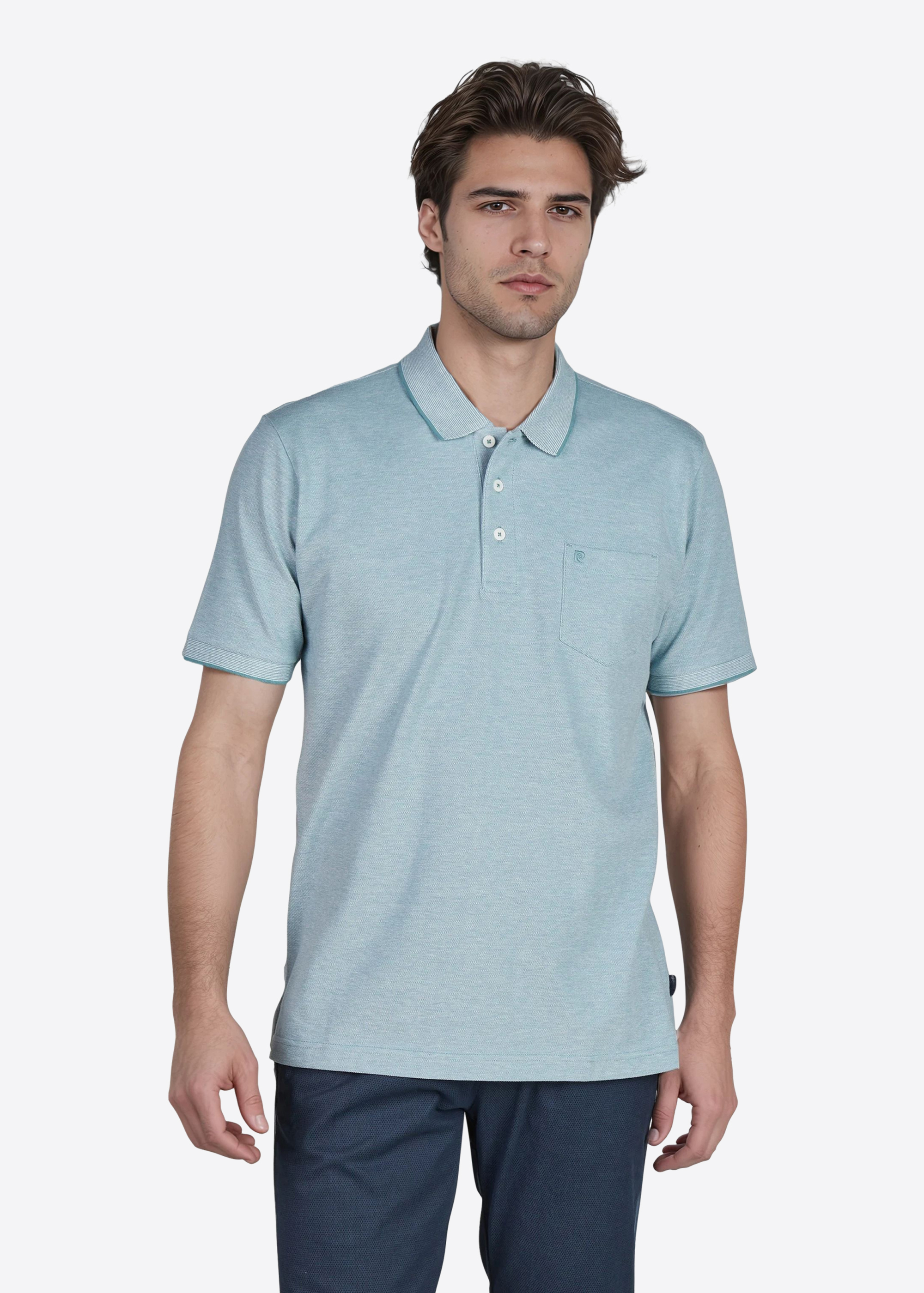 Polo-Shirt mit klassischem Polo-Kragen, Arctic Frontansicht
