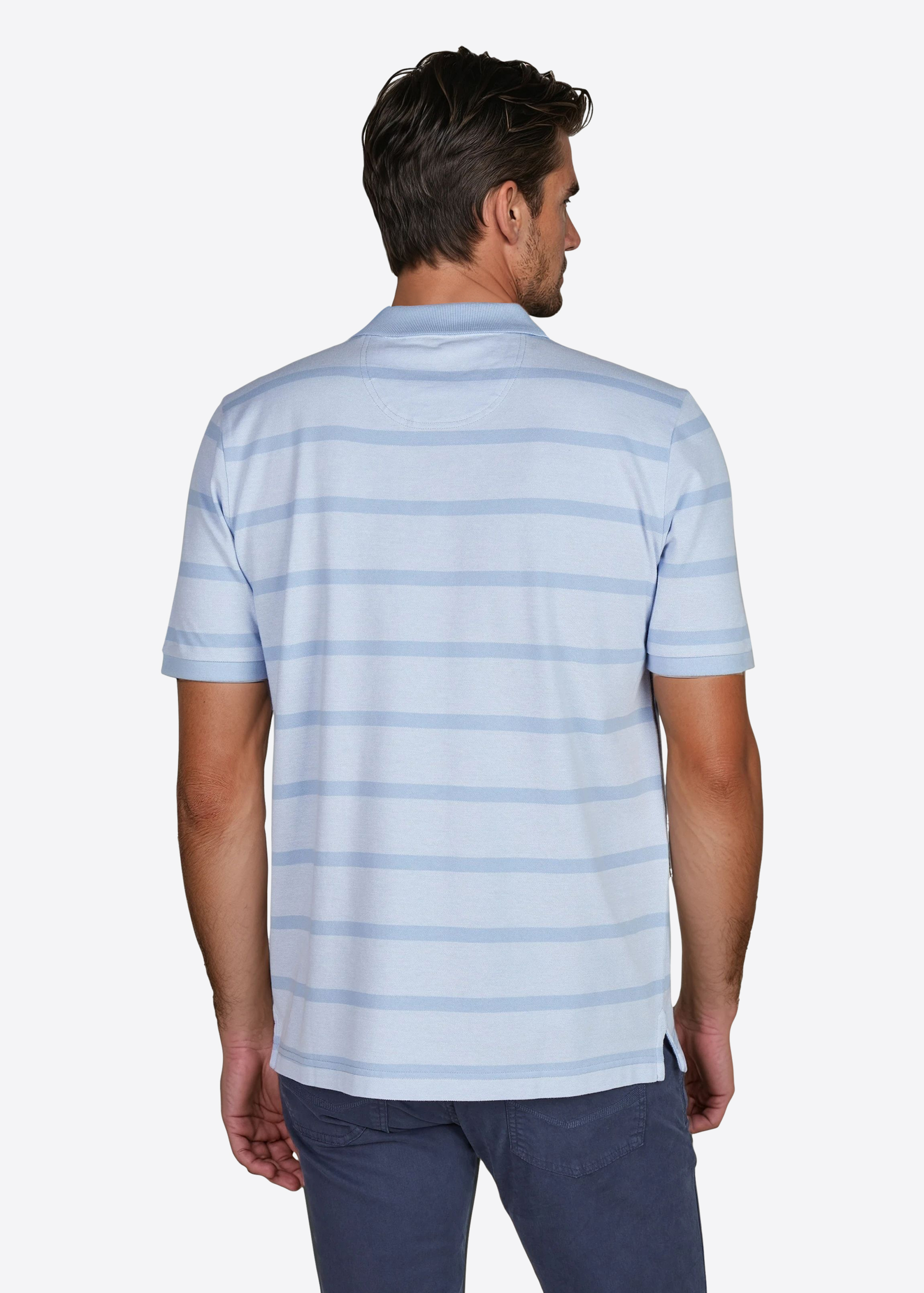 Polo-Shirt im Streifen-Design, Ice Water Detailansicht 1