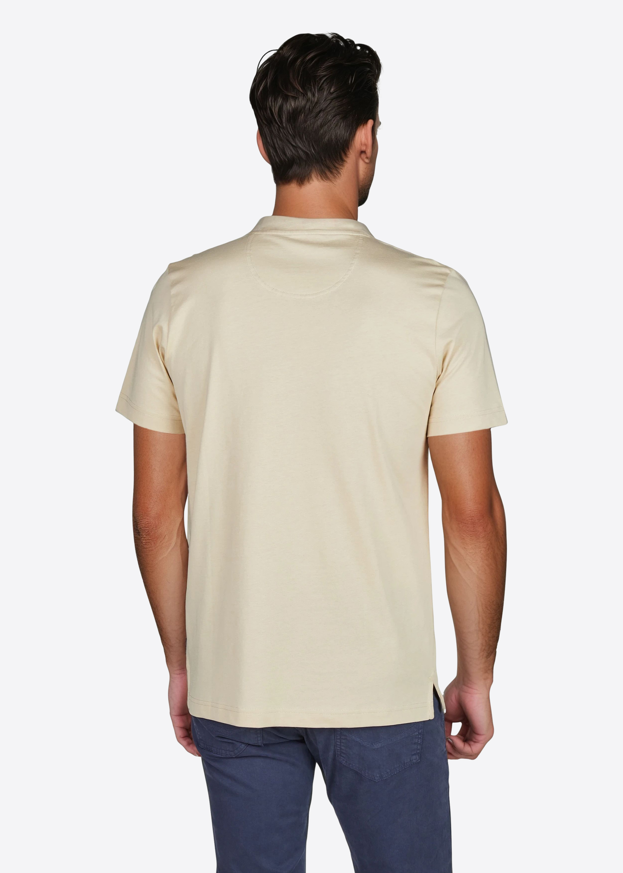 T-Shirt mit Logoapplikation, Brown Rice Detailansicht 1