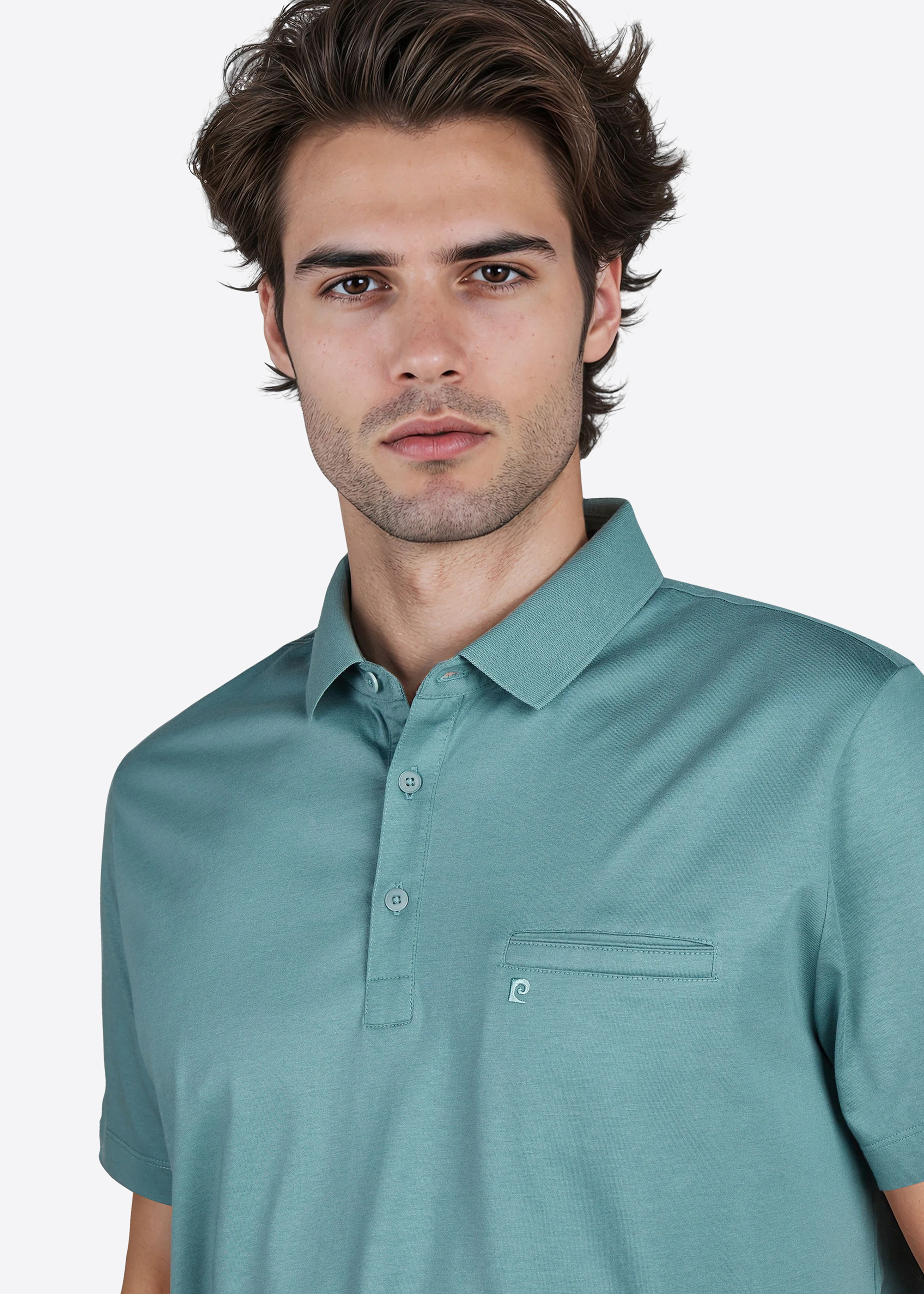Polo-Shirt mit klassischem Polo-Kragen, Arctic Detailansicht 2