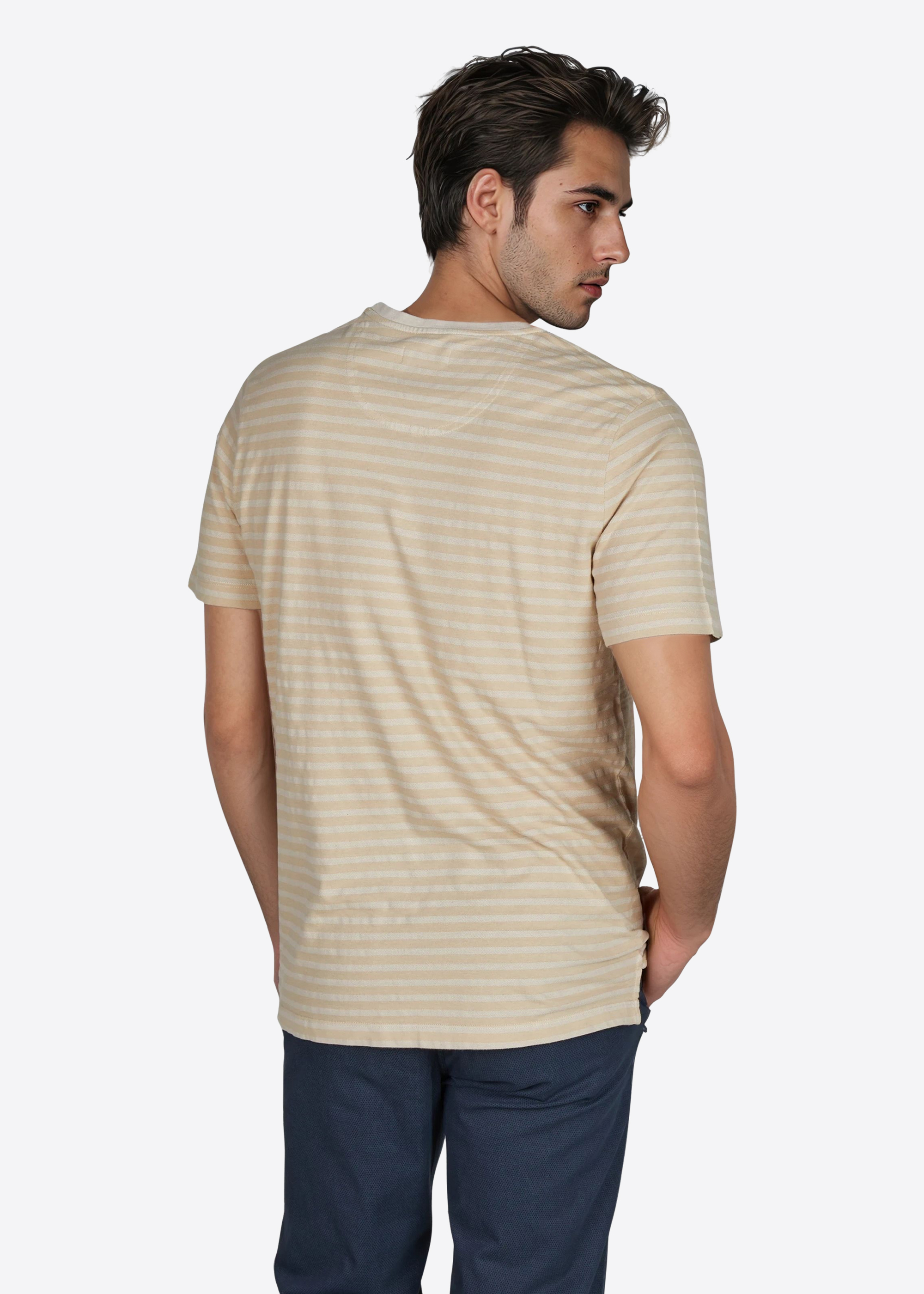 T-Shirt mit Rundhalsausschnitt, Brown Rice Detailansicht 1