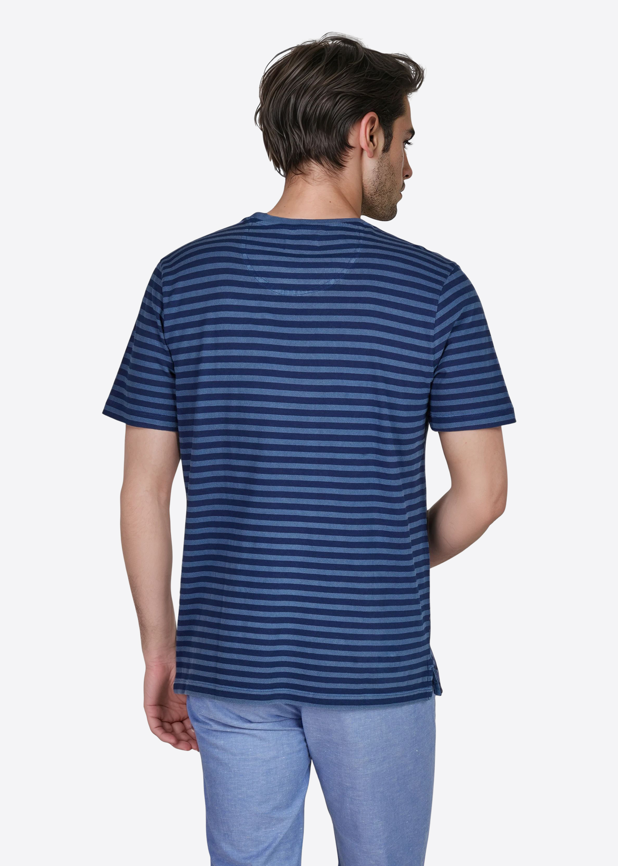 T-Shirt mit Rundhalsausschnitt, Navy Peony Detailansicht 1