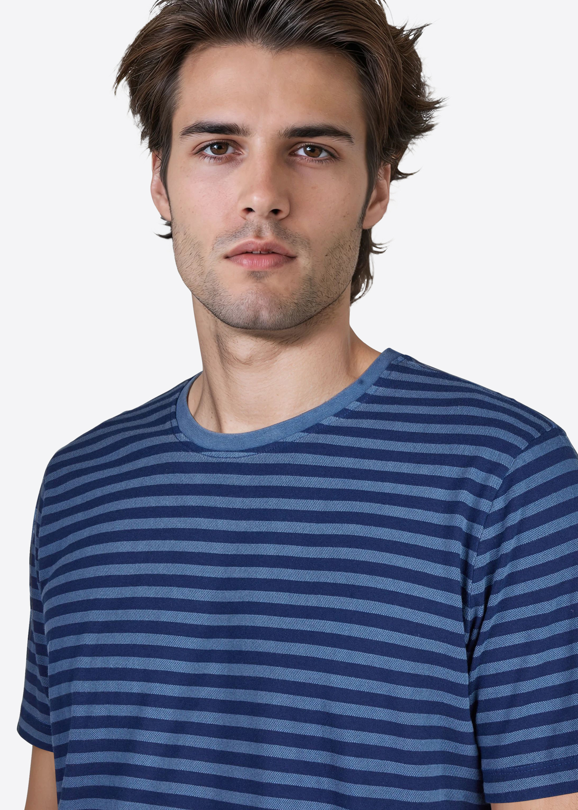 T-Shirt mit Rundhalsausschnitt, Navy Peony Detailansicht 2