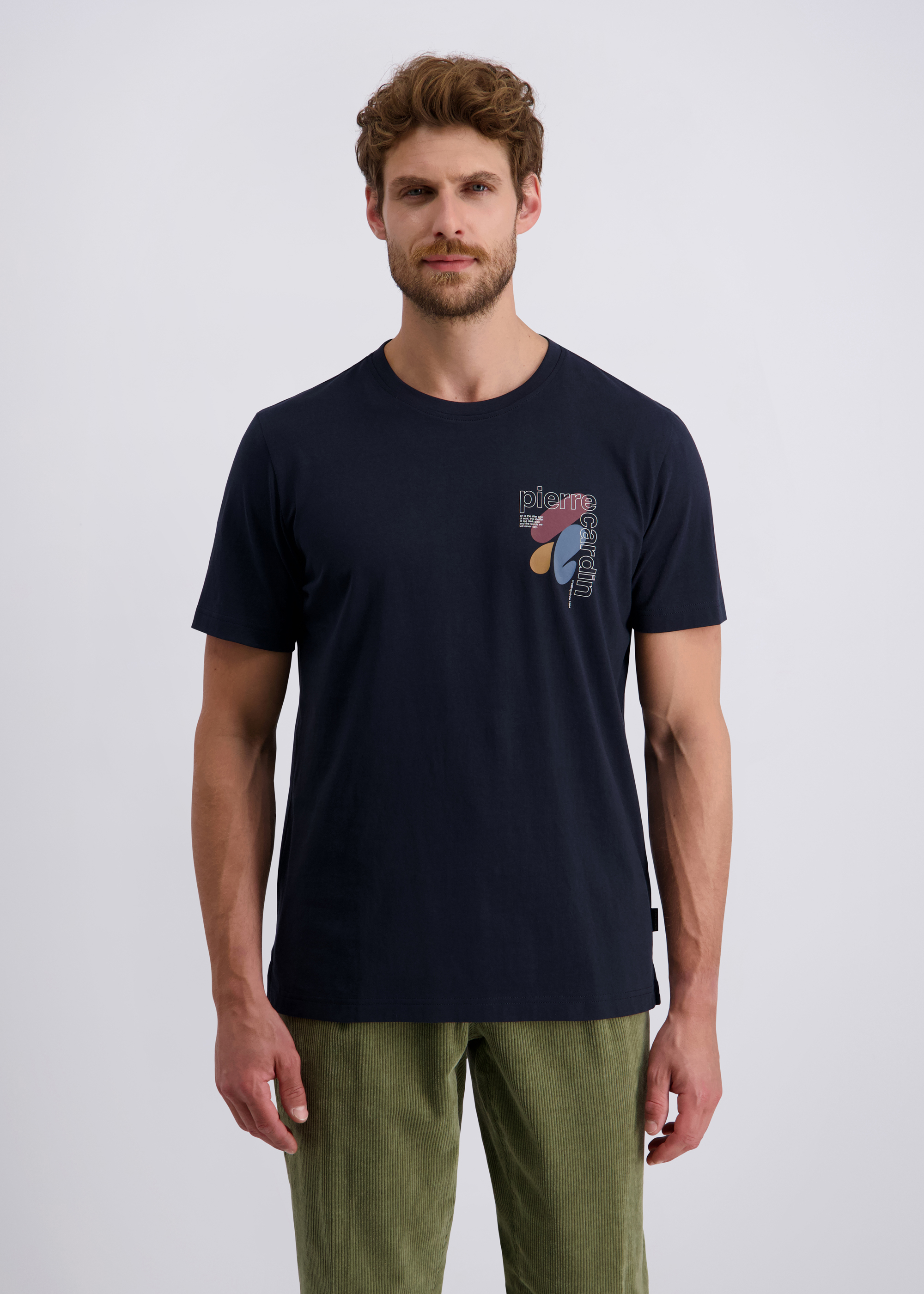 Freizeit-T-Shirt mit Logo-Print, Salute Frontansicht