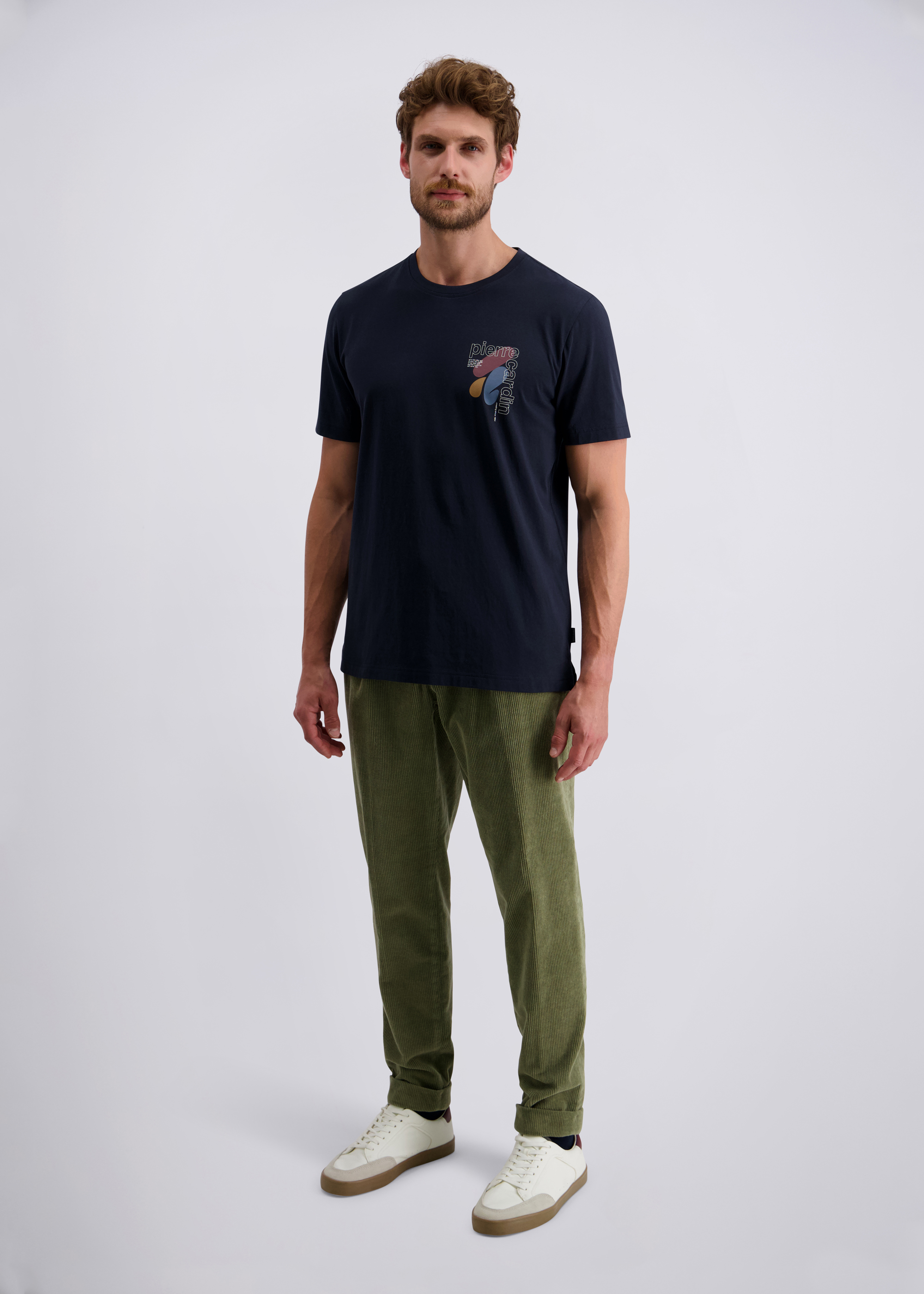 Freizeit-T-Shirt mit Logo-Print, Salute Rückansicht