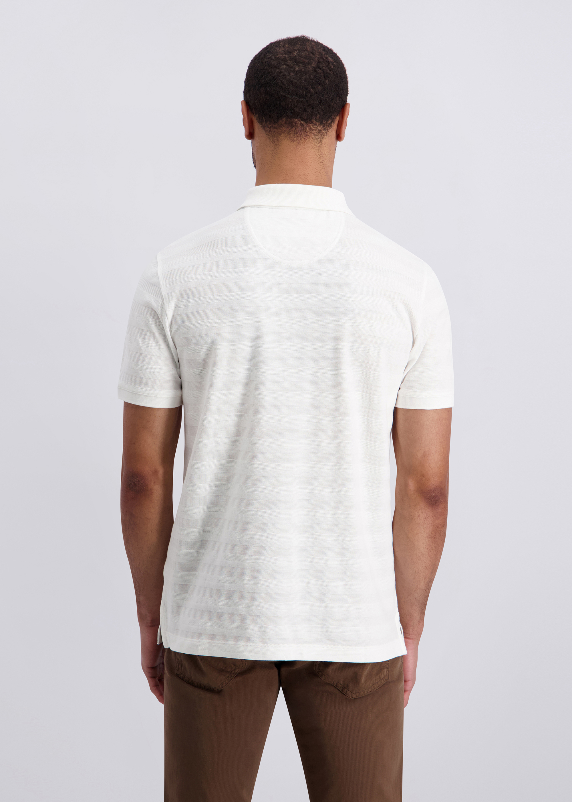 Poloshirt im Modern Fit, Weiss Detailansicht 1