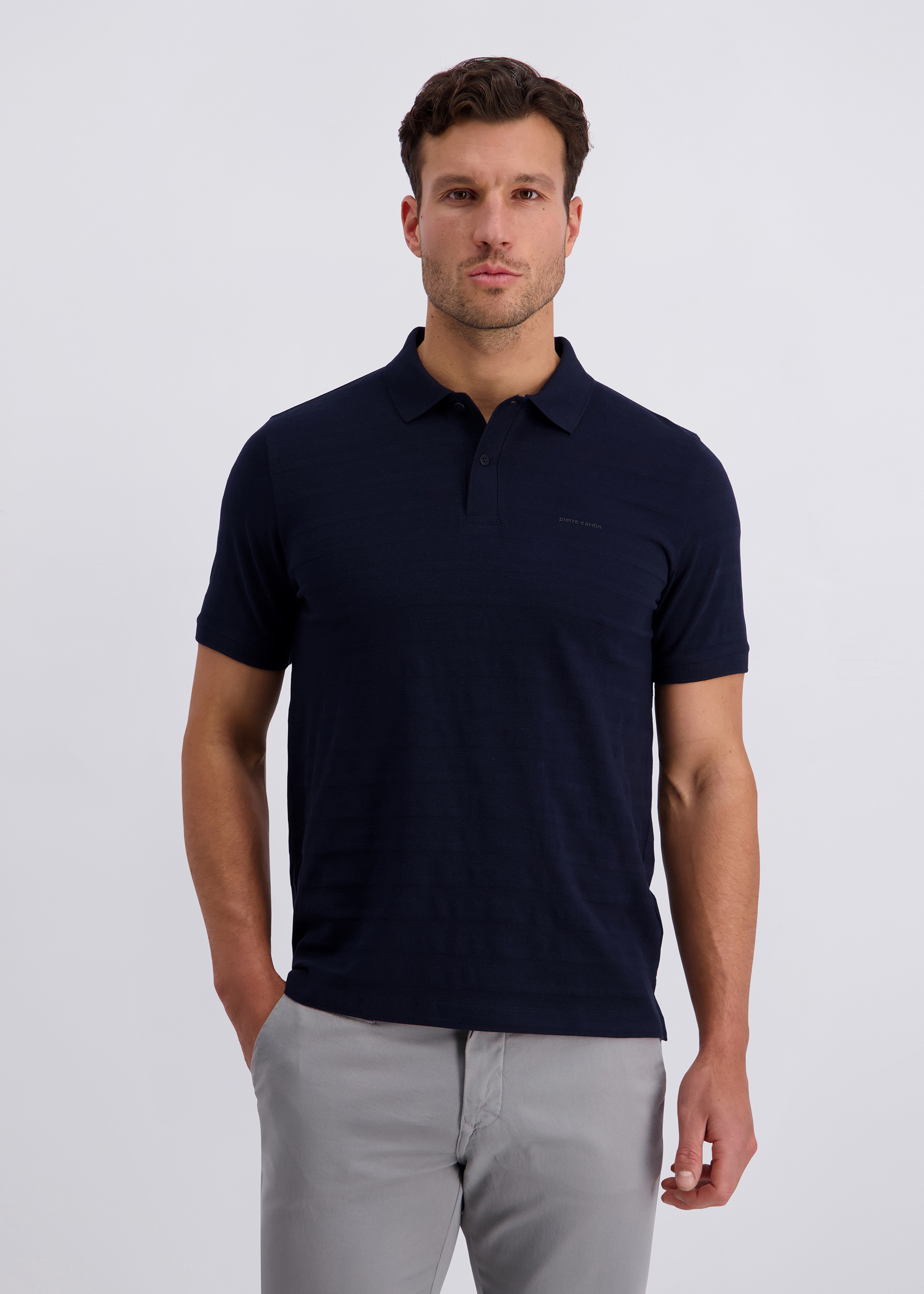 Poloshirt im Modern Fit, Salute Frontansicht