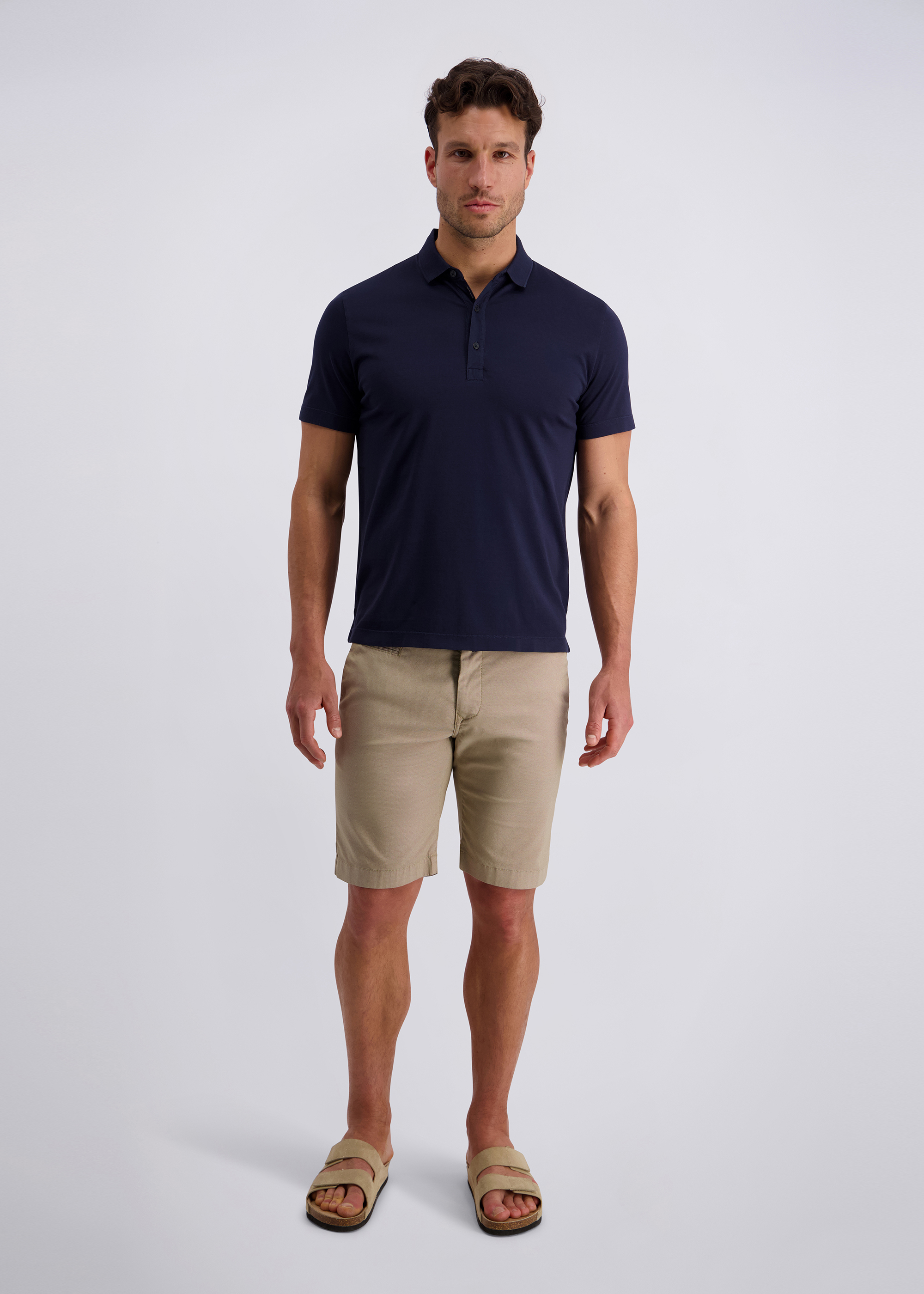 Poloshirt im Modern Fit, Salute Rückansicht