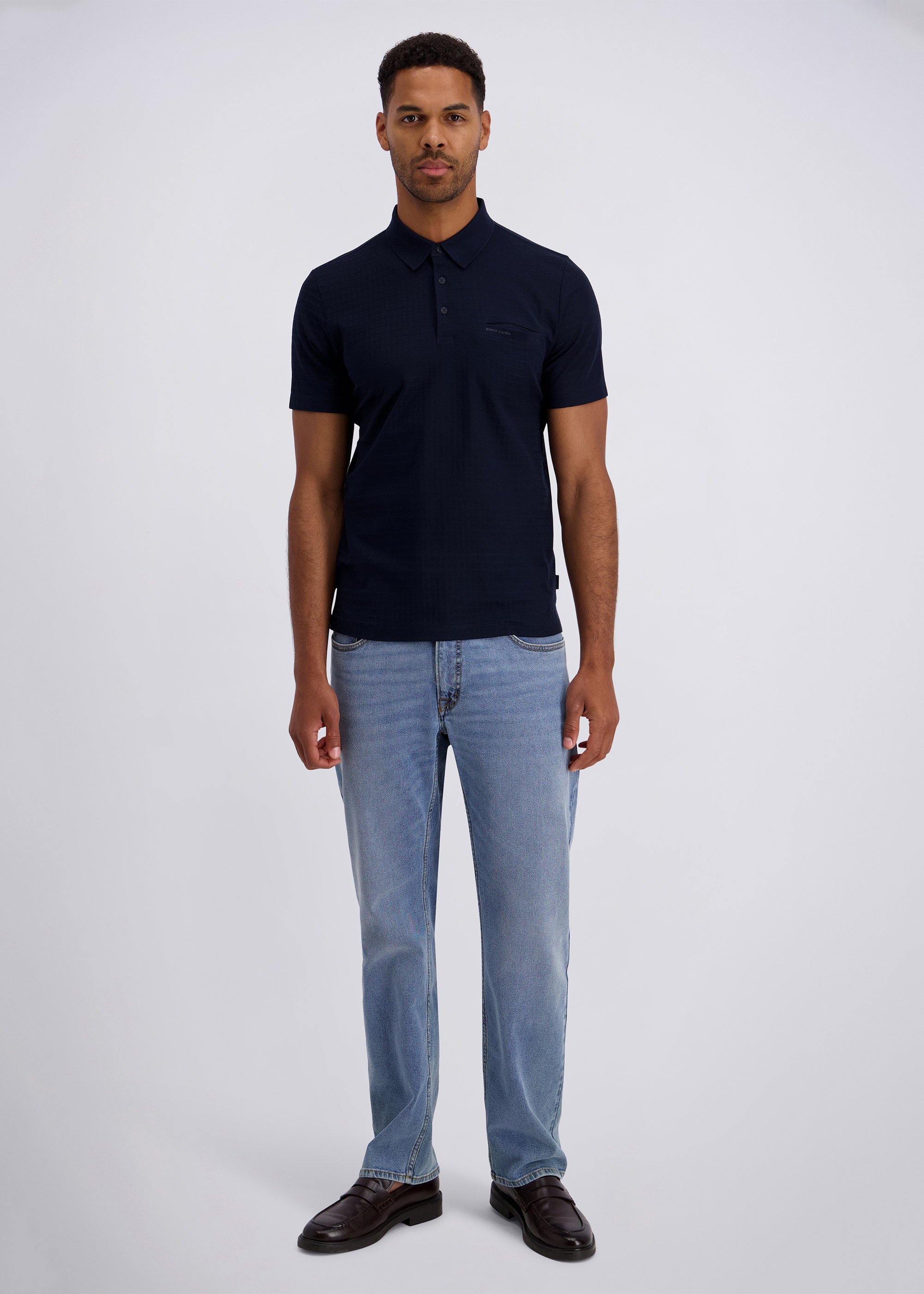 Poloshirt im Modern Fit, Salute Rückansicht