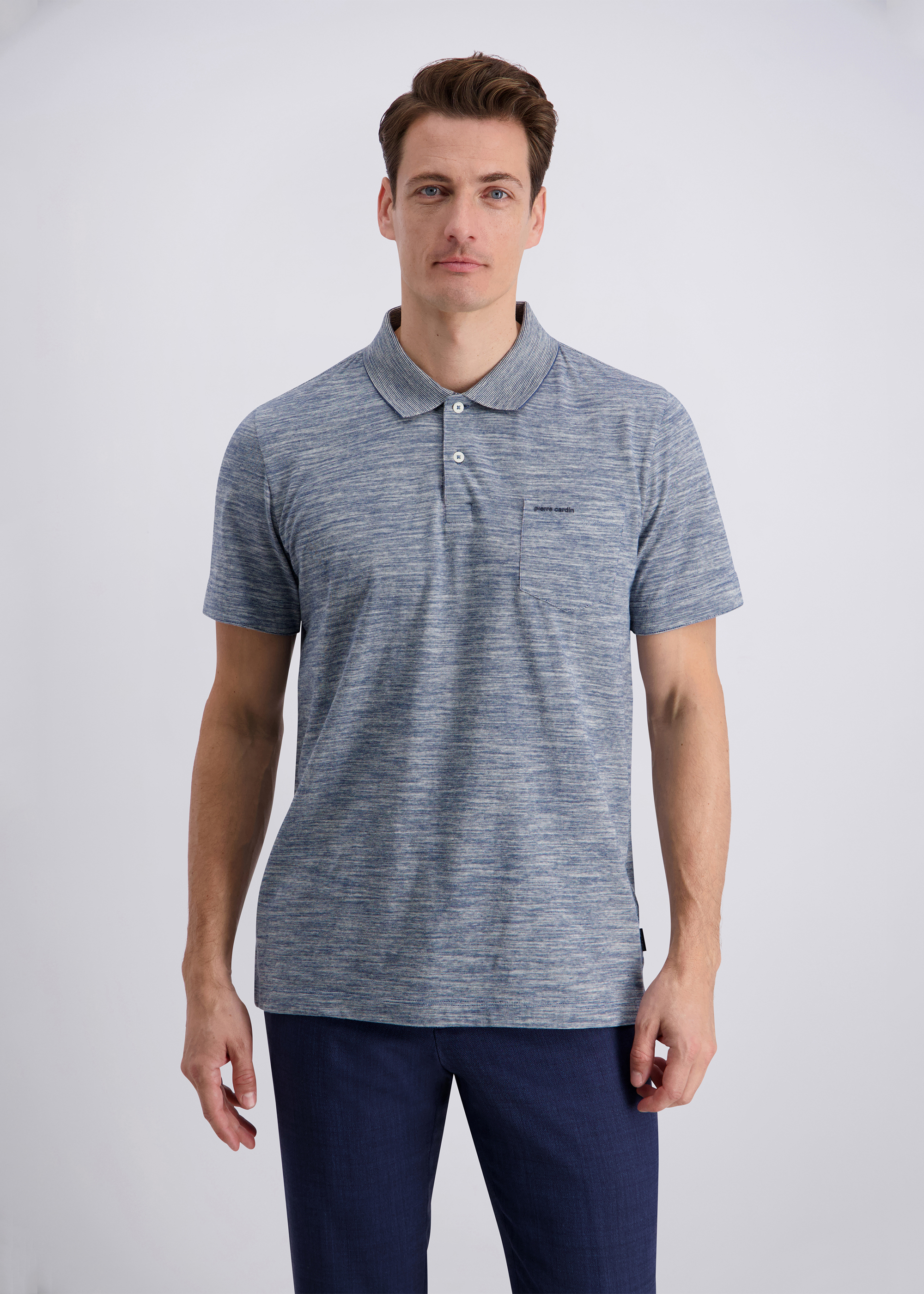 Poloshirt im Modern Fit, Salute Frontansicht