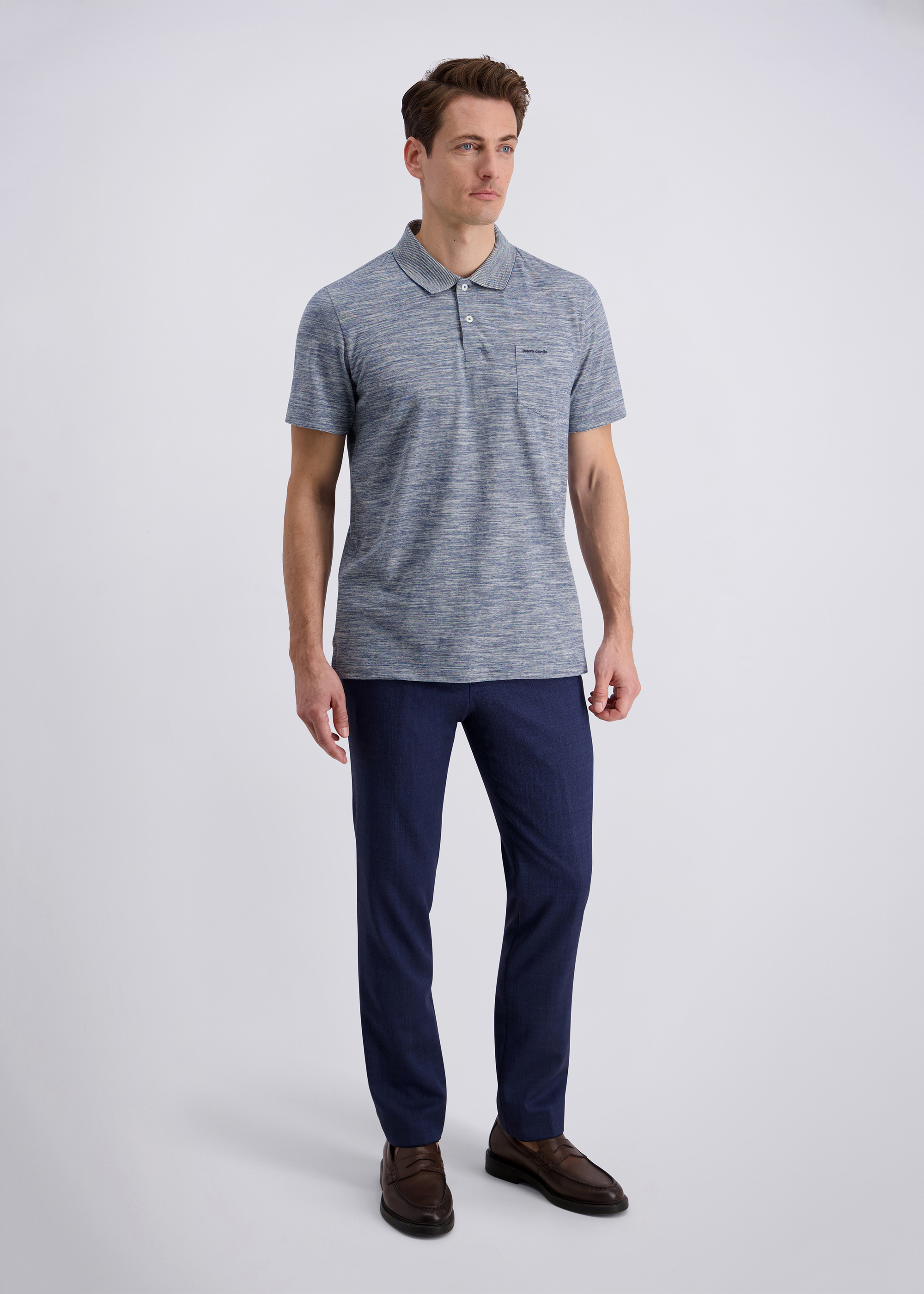 Poloshirt im Modern Fit, Salute Rückansicht