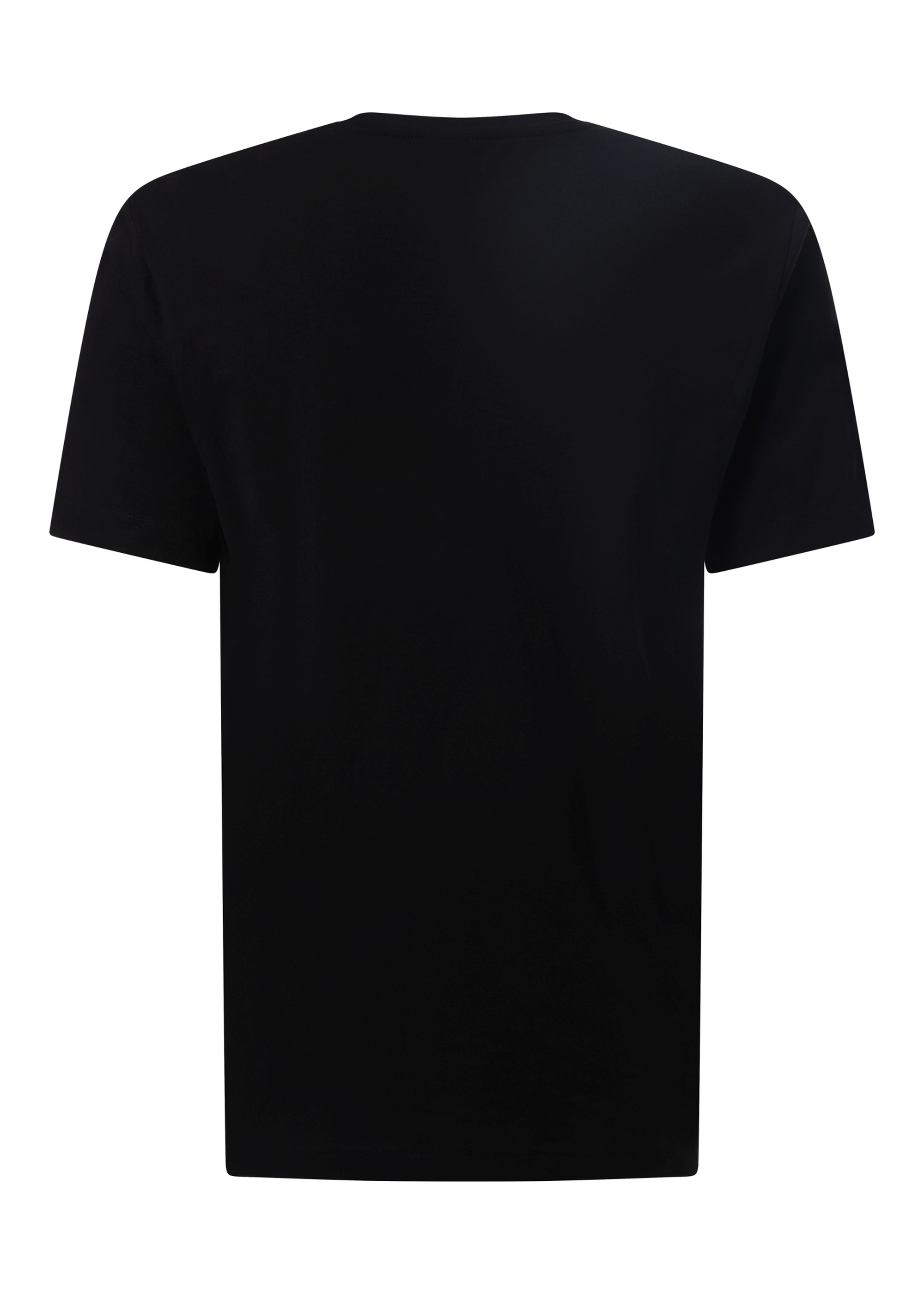 T-Shirt mit V-Ausschnitt, Schwarz Detailansicht 1