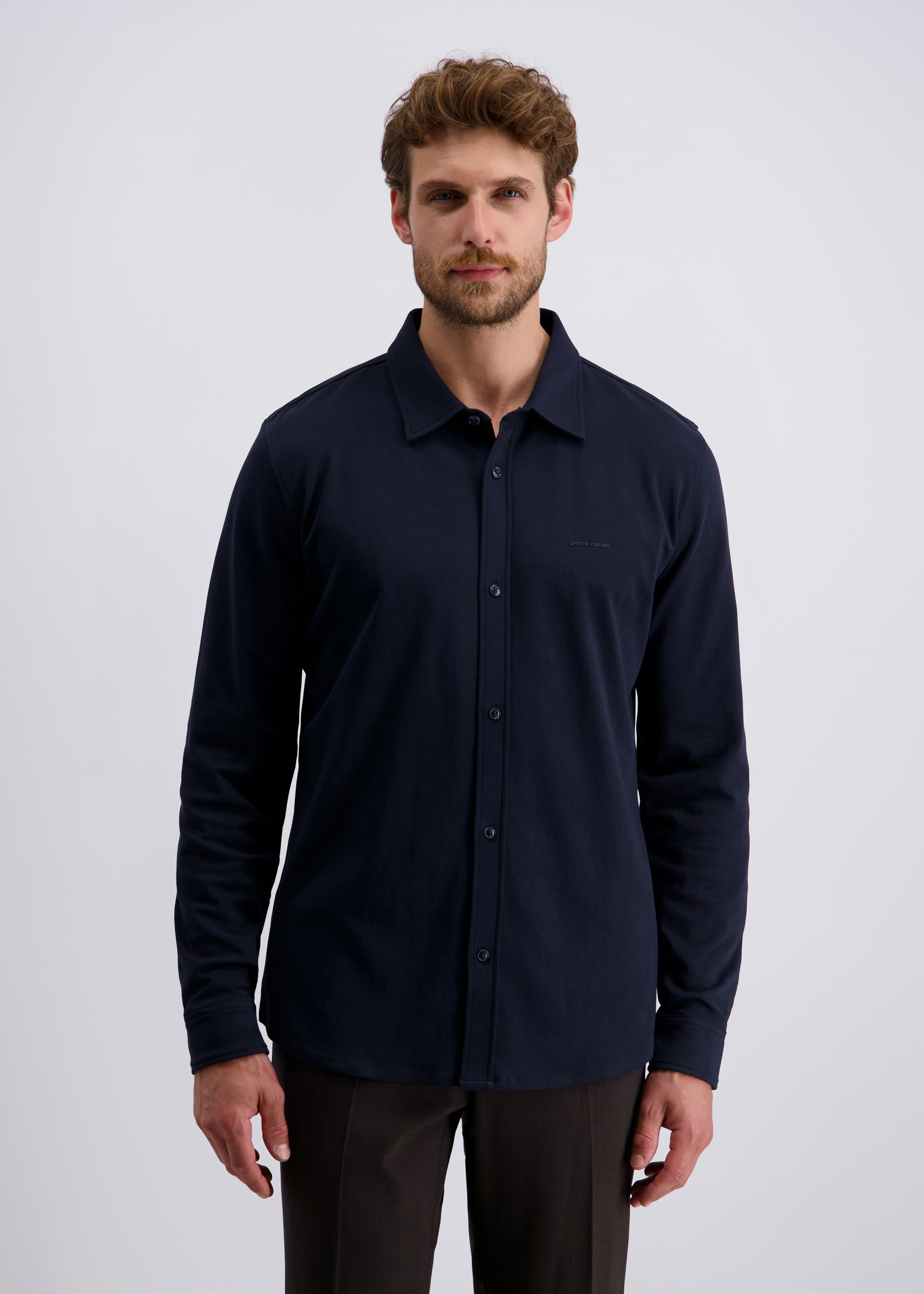 Elegantes Shirt mit zeitlosem Kragen, Salute Frontansicht