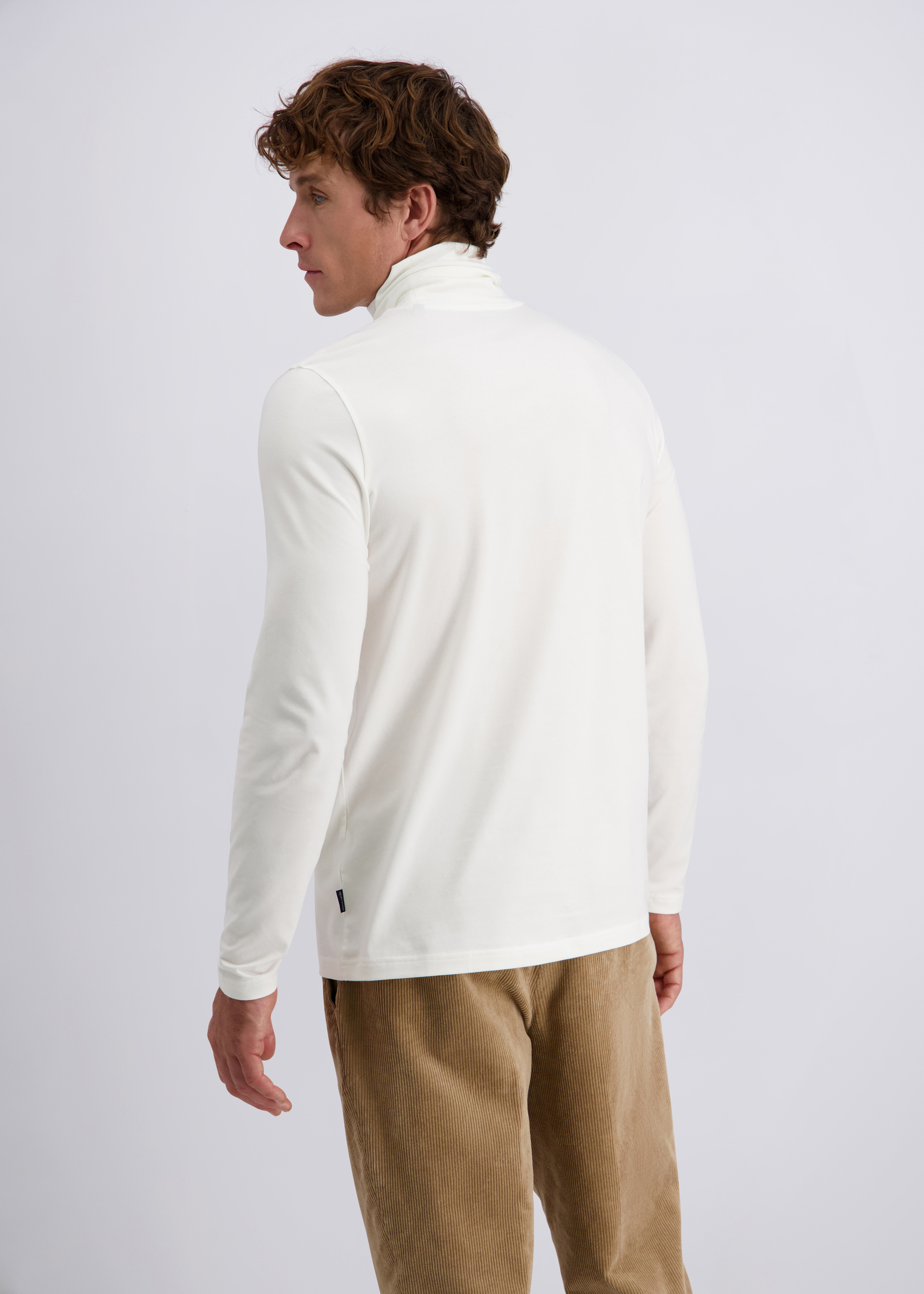 Essential Komfort Langarmshirt, uni, Elfenbein Detailansicht 1