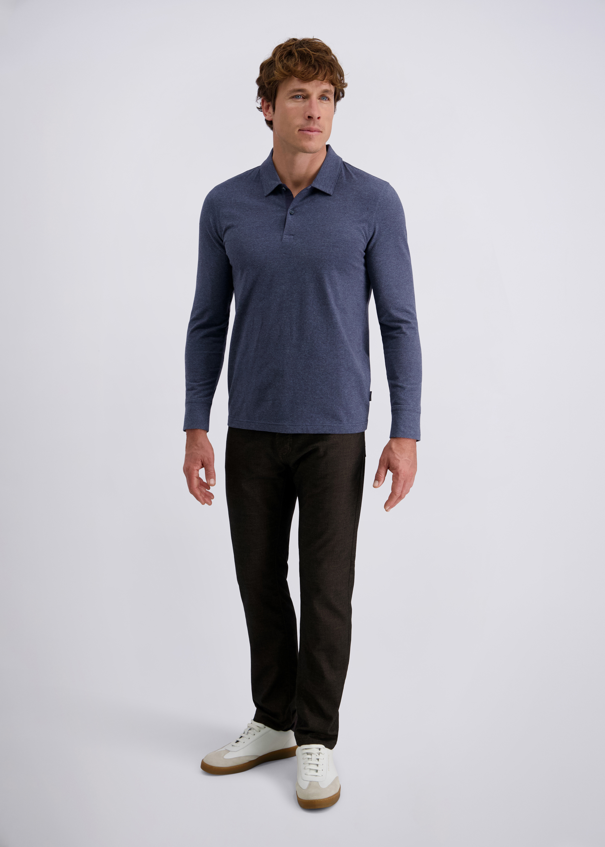 Elegantes Komfort-Poloshirt, Salute Rückansicht