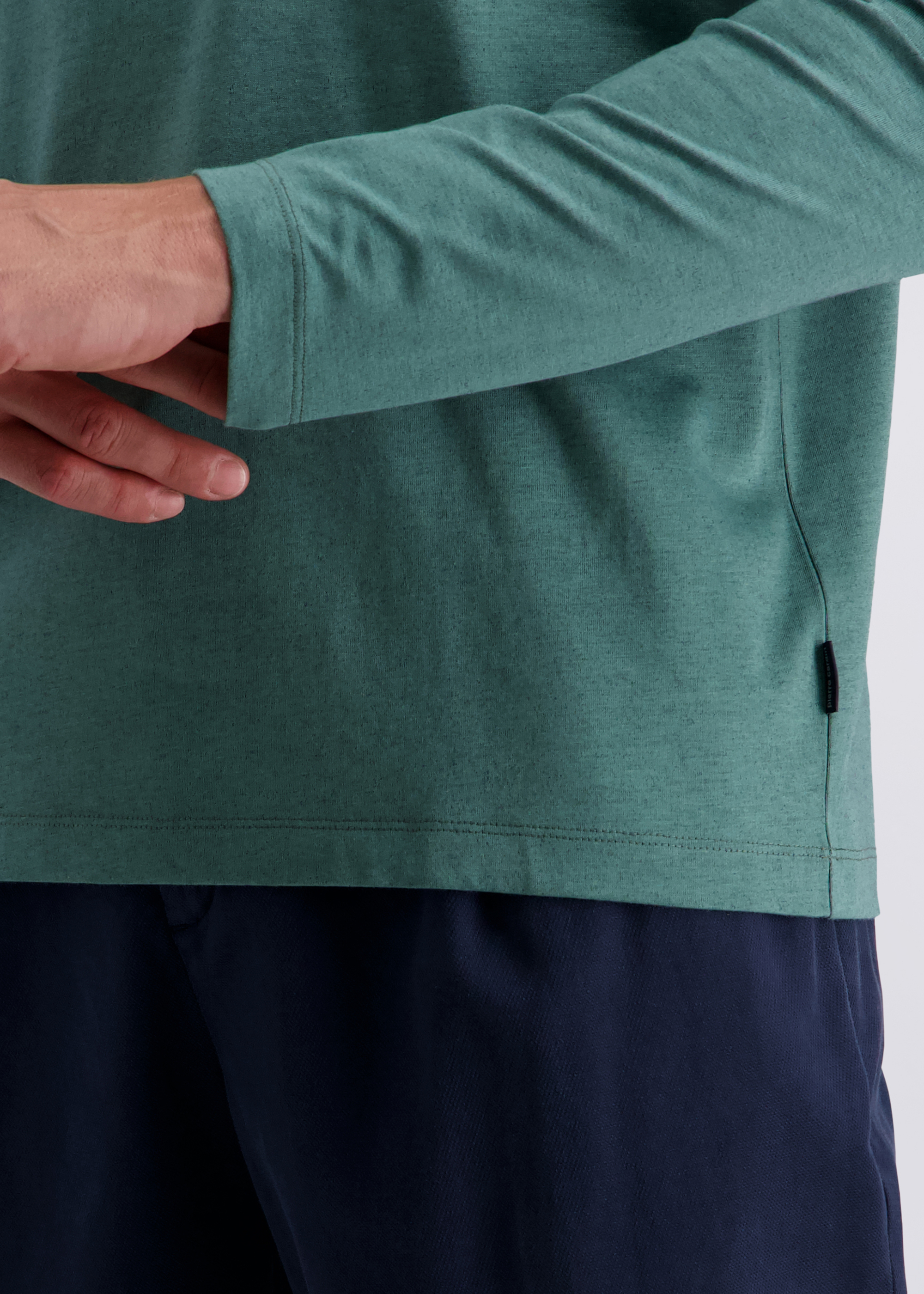 Elegantes Polo-Shirt mit klassischem Kragen, Sagebrush Green Detailansicht 2