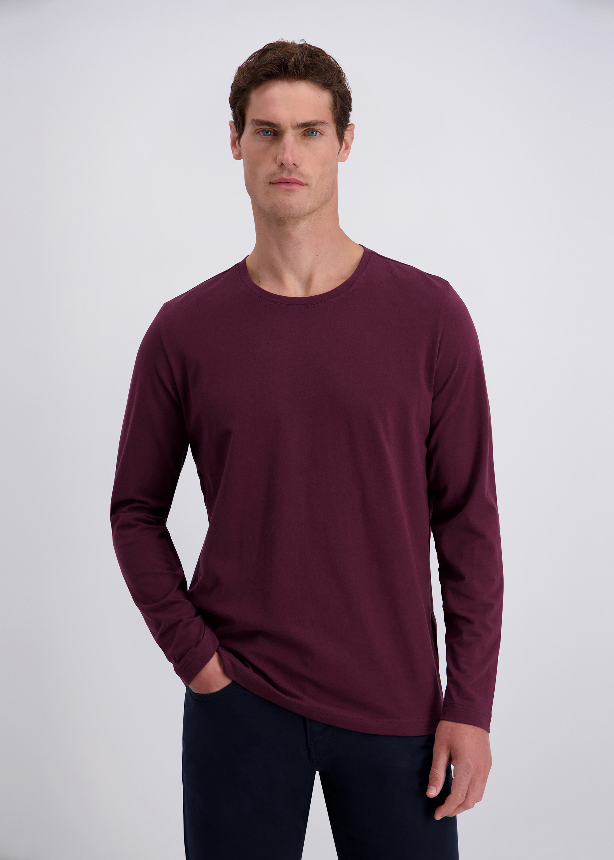 Performance Jersey Basic Langarmshirt, Winetasting Frontansicht