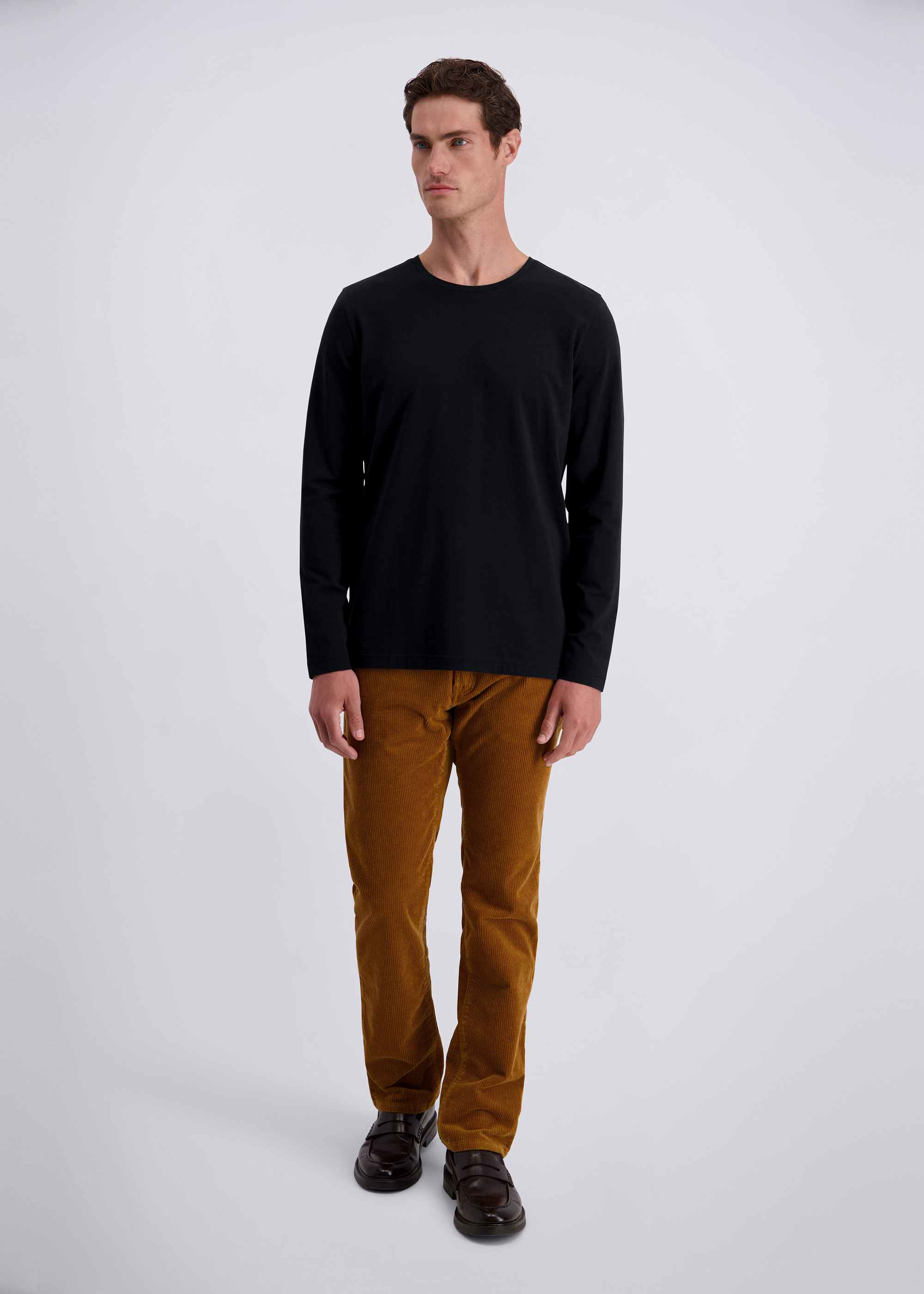 Performance Jersey Basic Langarmshirt, Schwarz Rückansicht