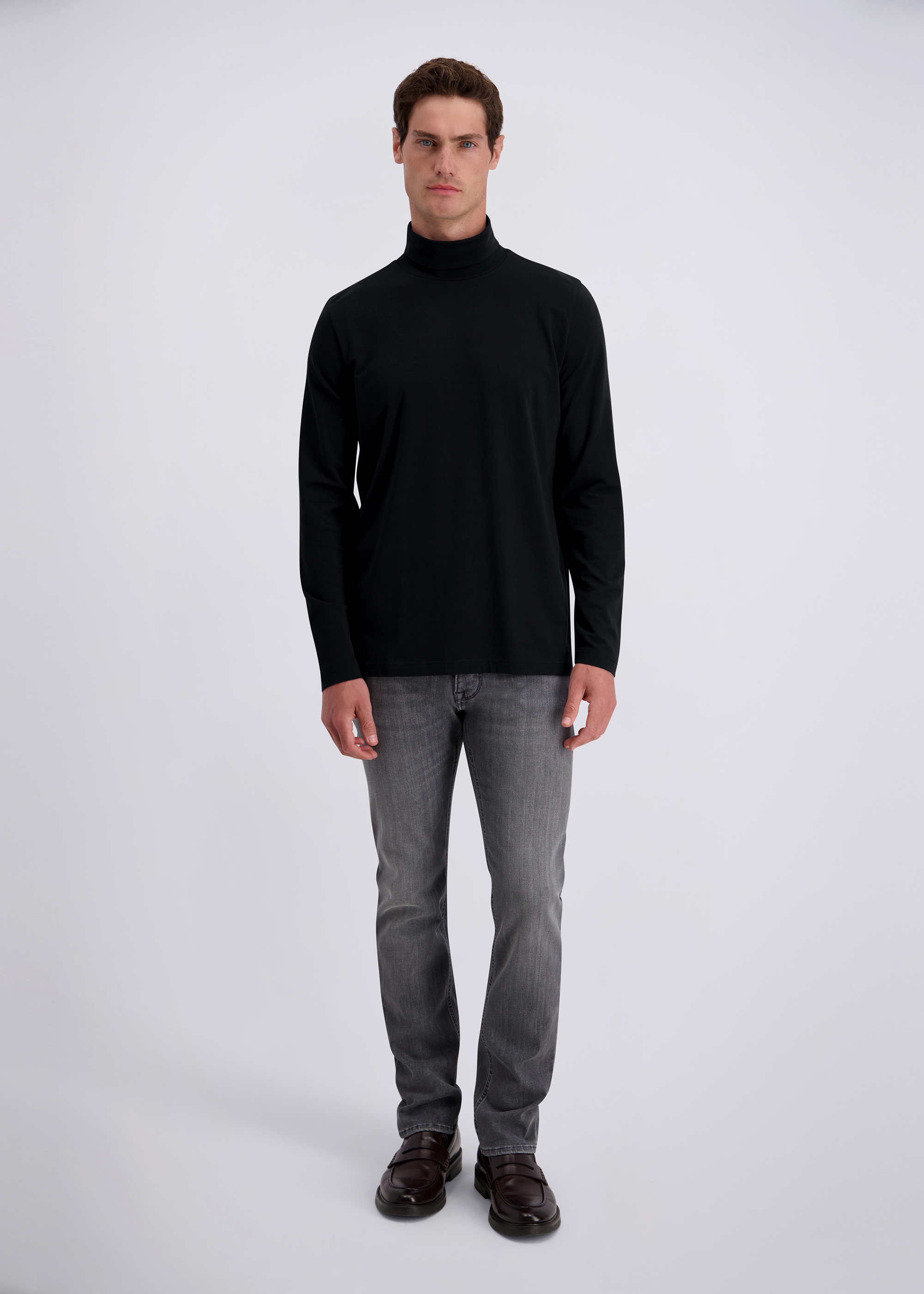 Performance Jersey Basic Langarmshirt, Schwarz Rückansicht