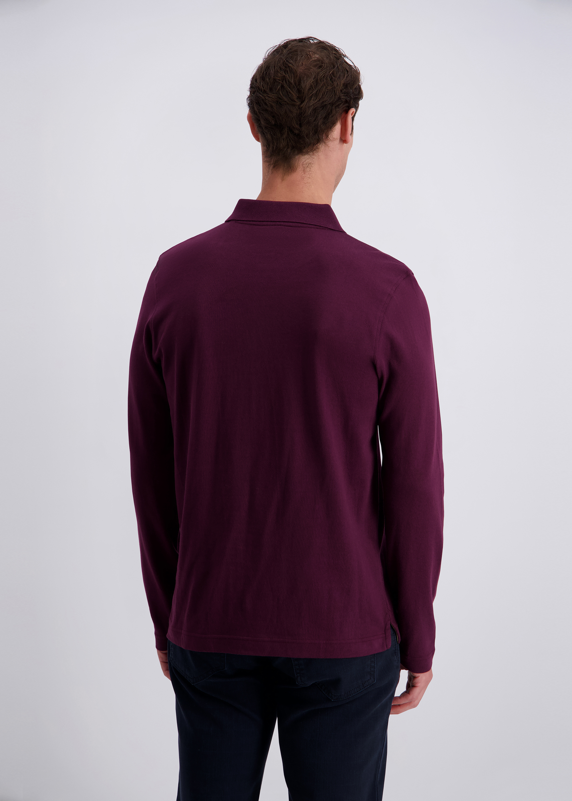 Casual Polo-Langarmshirt, Winetasting Detailansicht 1