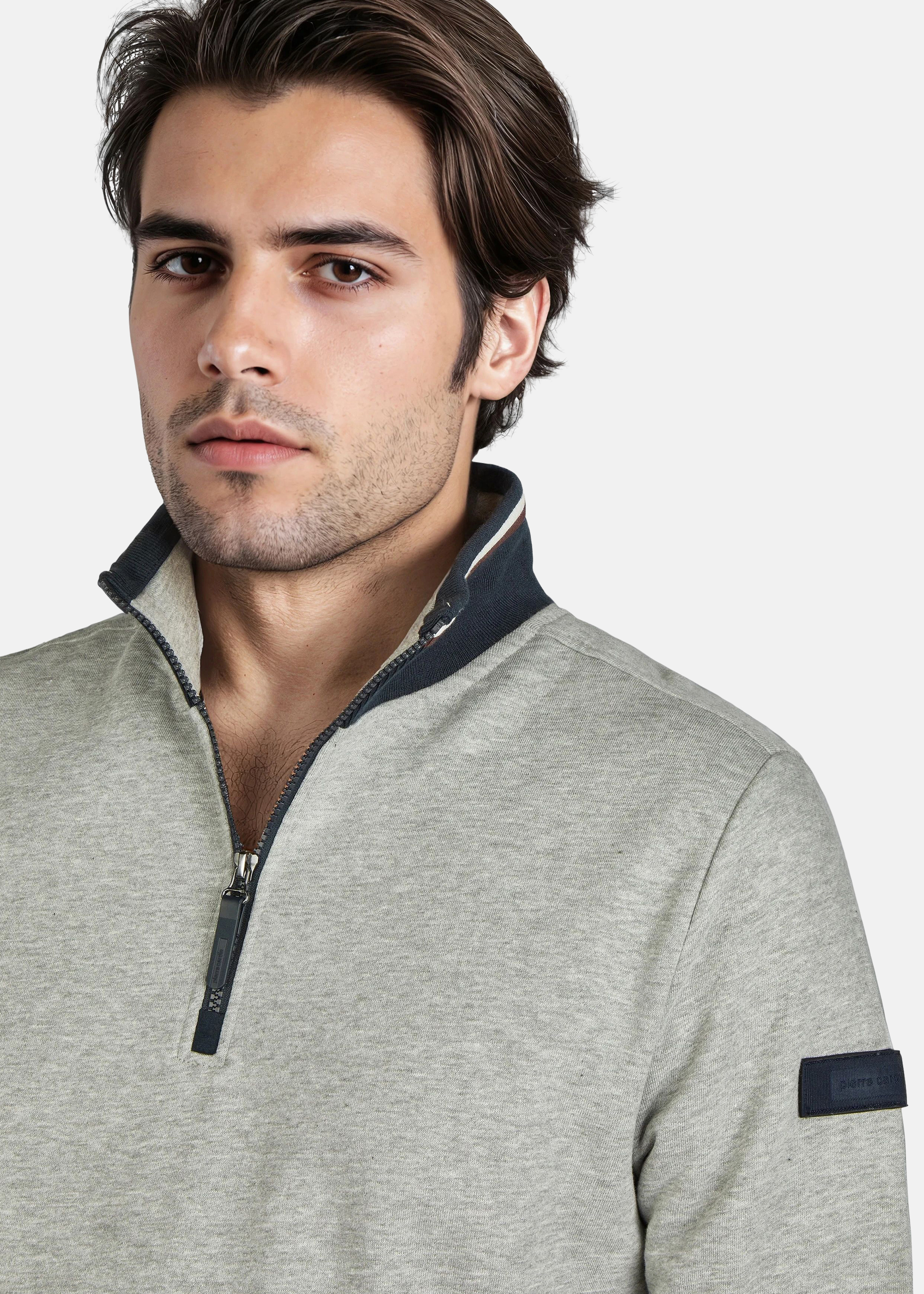 Klassisches Komfort-Sweatshirt, Mirage Gray Detailansicht 2
