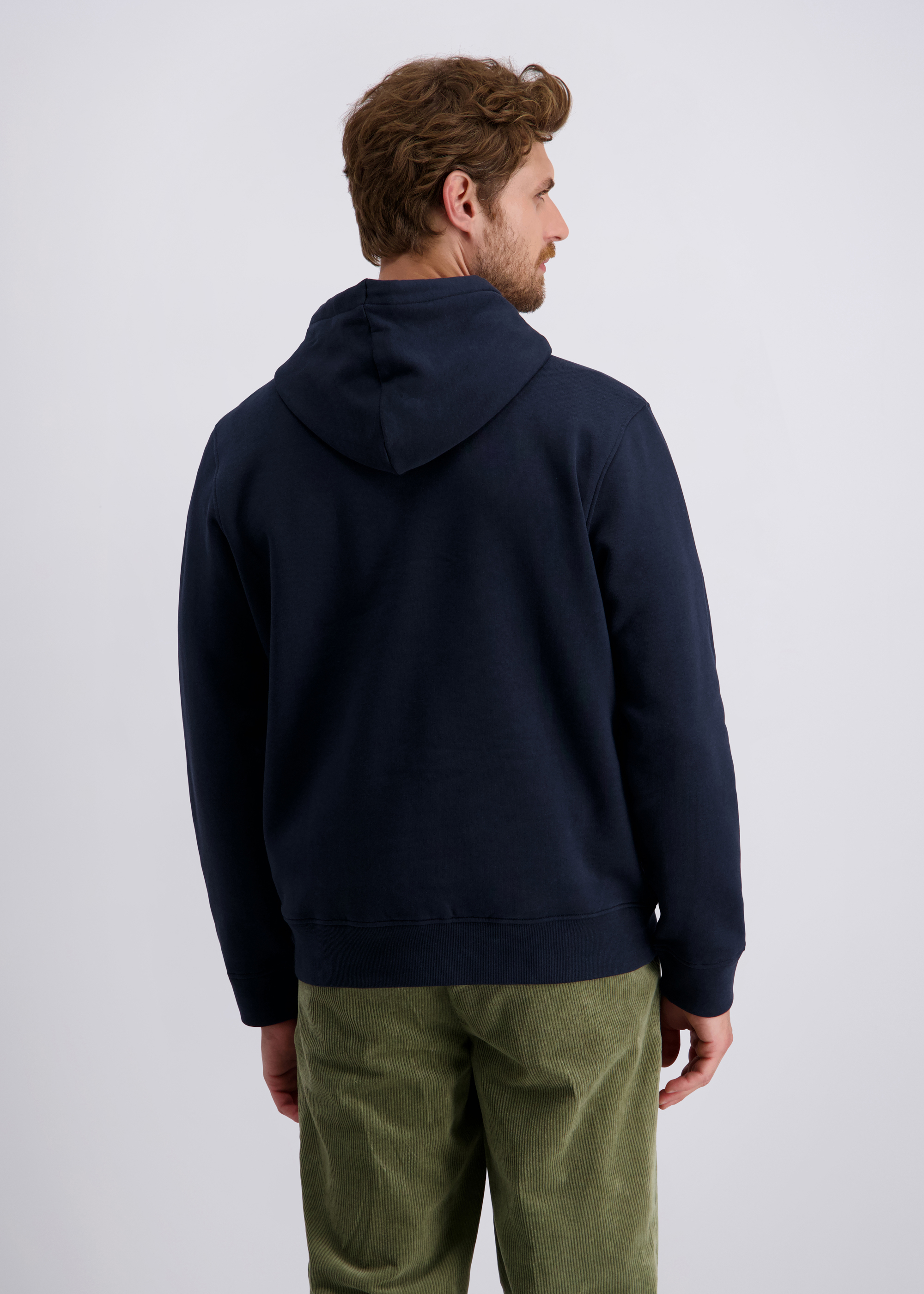 Klassischer Komfort-Kapuzenpullover mit Kordelzug, Salute Detailansicht 1