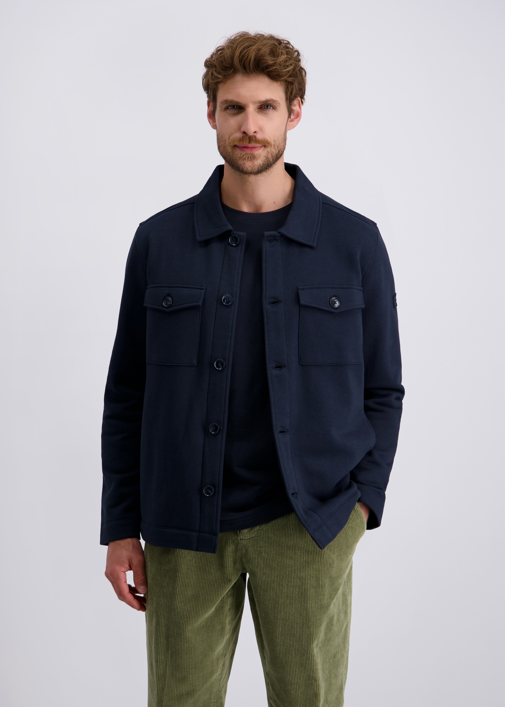 Raffinierte Jacke mit Polo-Kragen, Salute Frontansicht