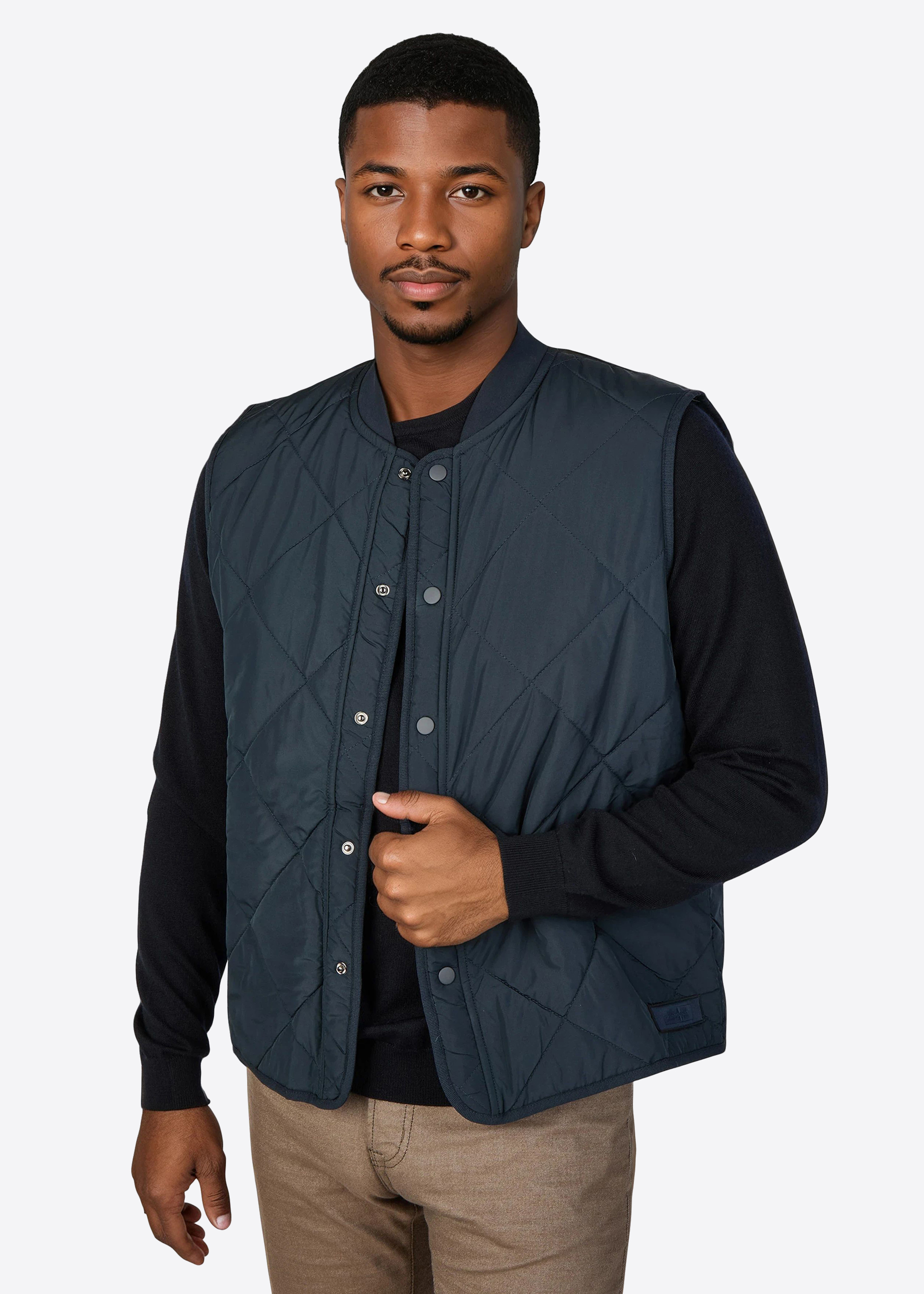 Gefütterte Steppweste, Salute Frontansicht