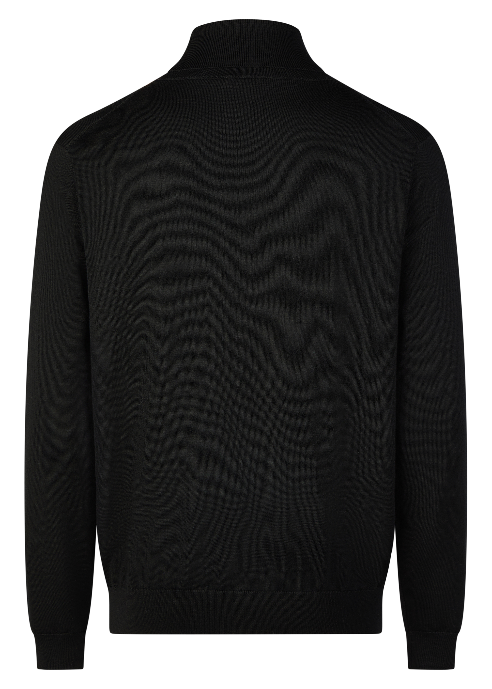 Innovativer Merino Feinstrick, Schwarz Detailansicht 1