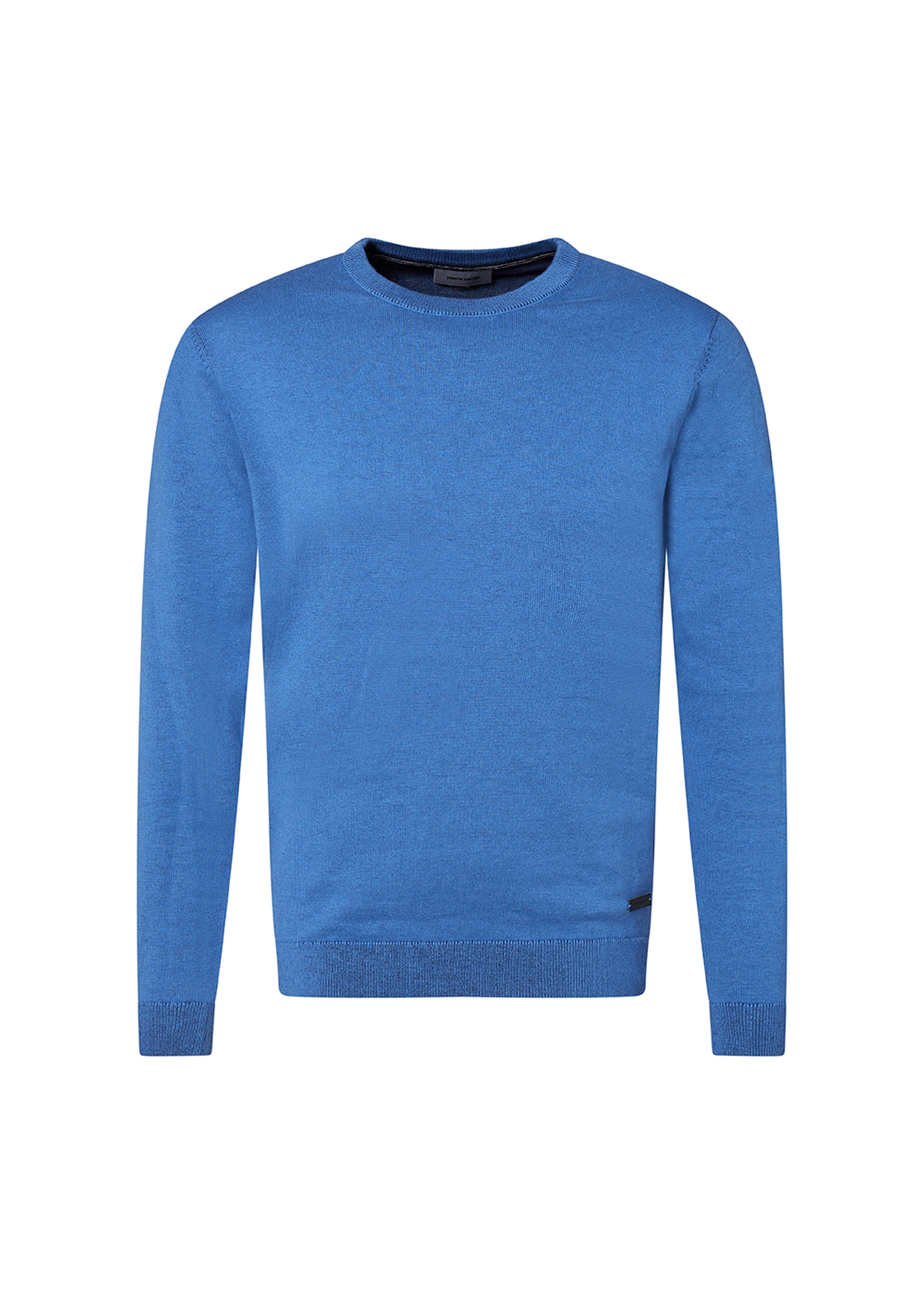 Langarm Pullover mit Rundhalsausschnitt, Federal Blue Detailansicht 1