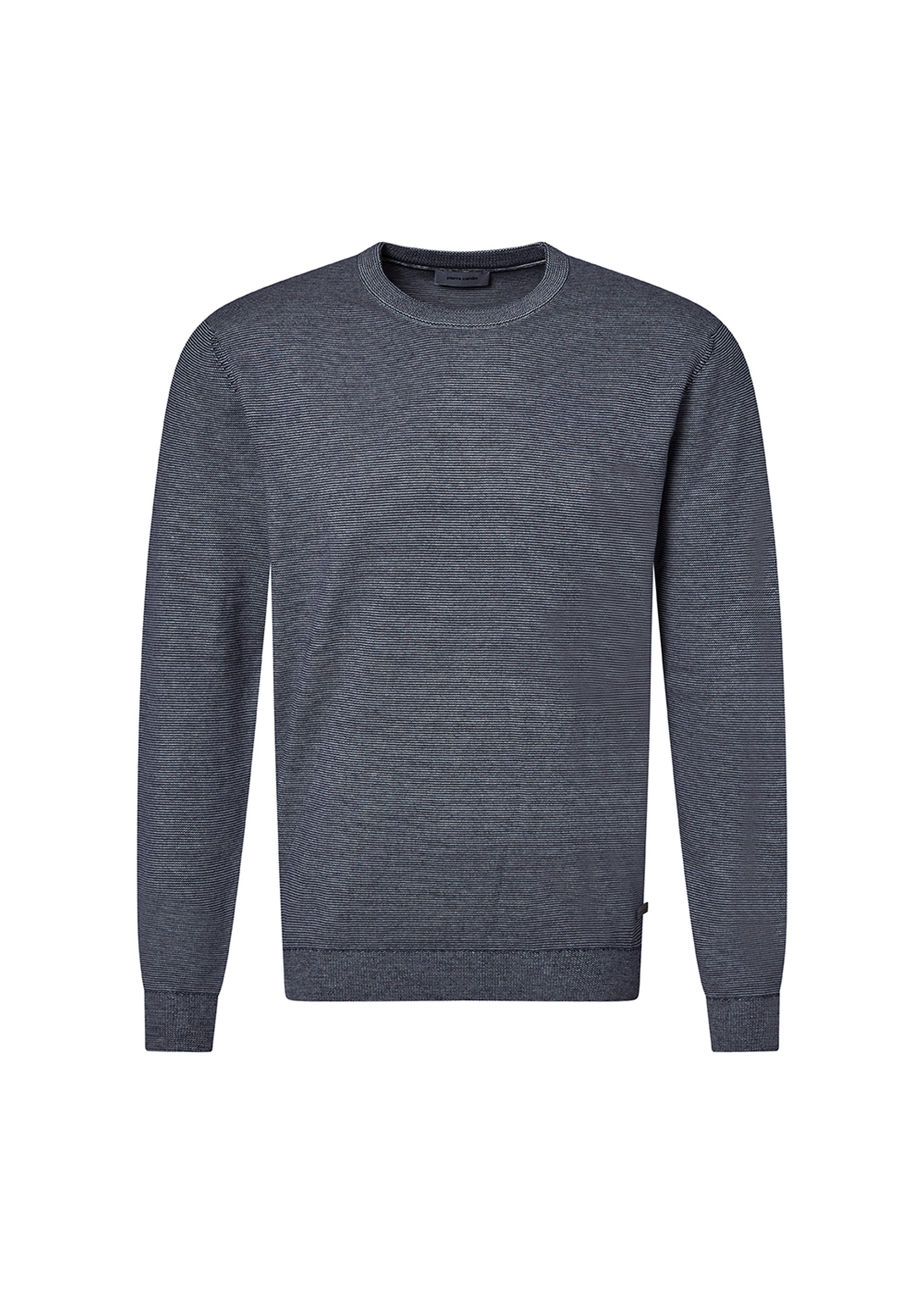 Langarm Pullover mit Rundhalsausschnitt, Granite Gray Detailansicht 1