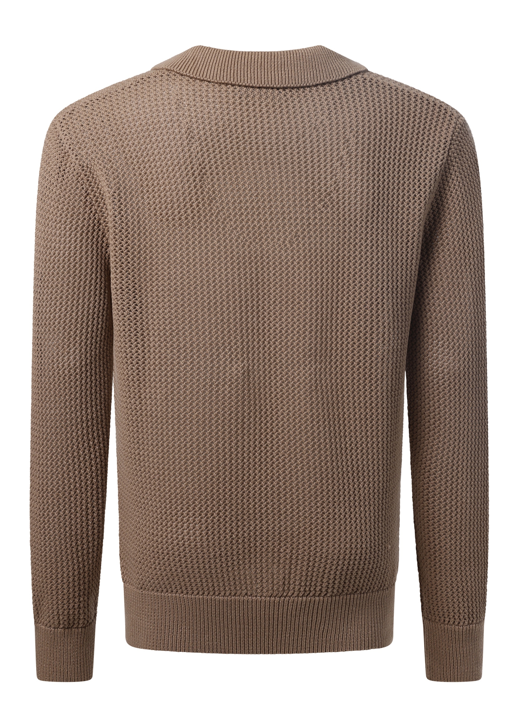 Pullover mit tiefem V-Ausschnitt, Twill Detailansicht 1