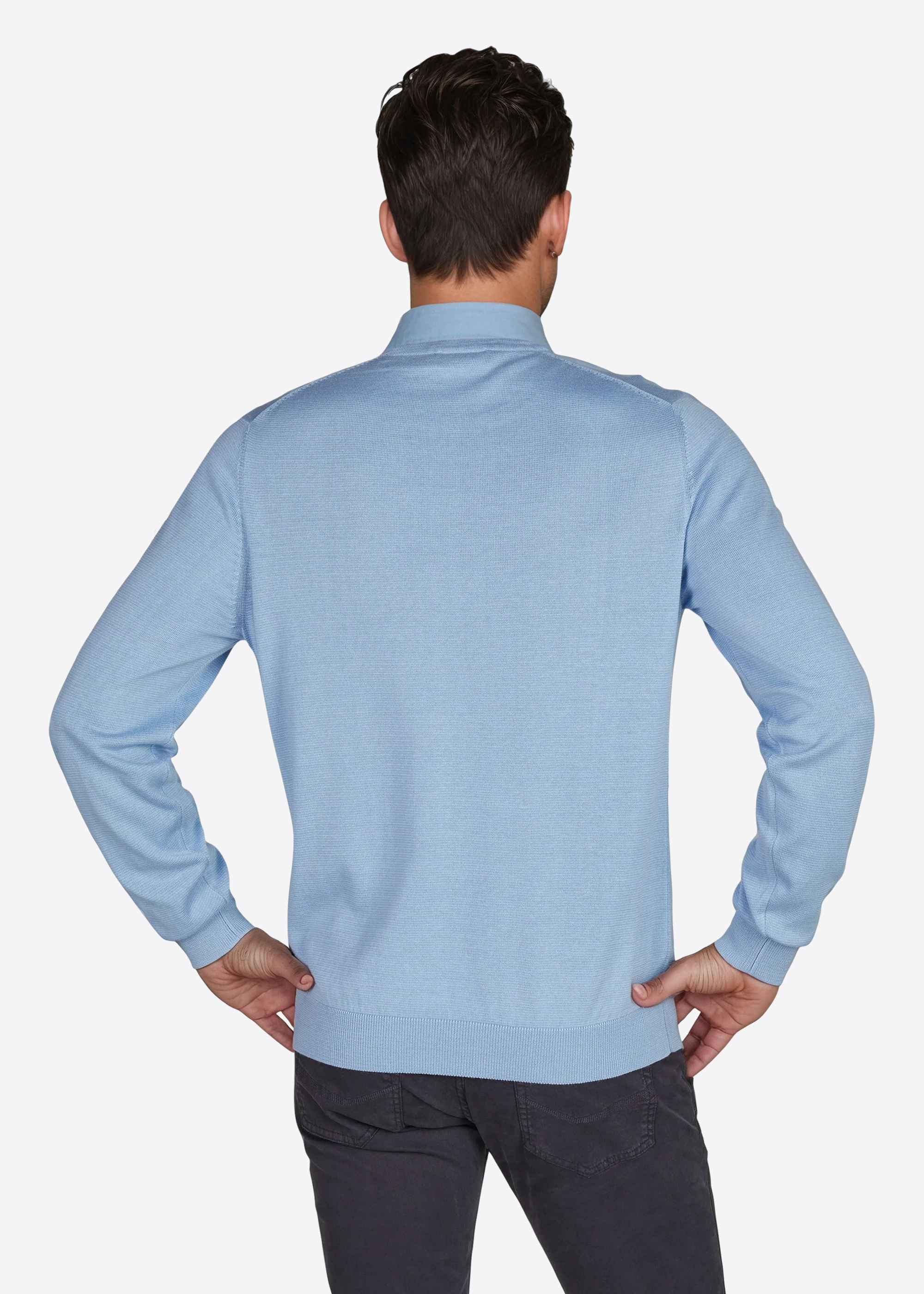 Pullover mit Rundhalsausschnitt, Ice Water Detailansicht 1