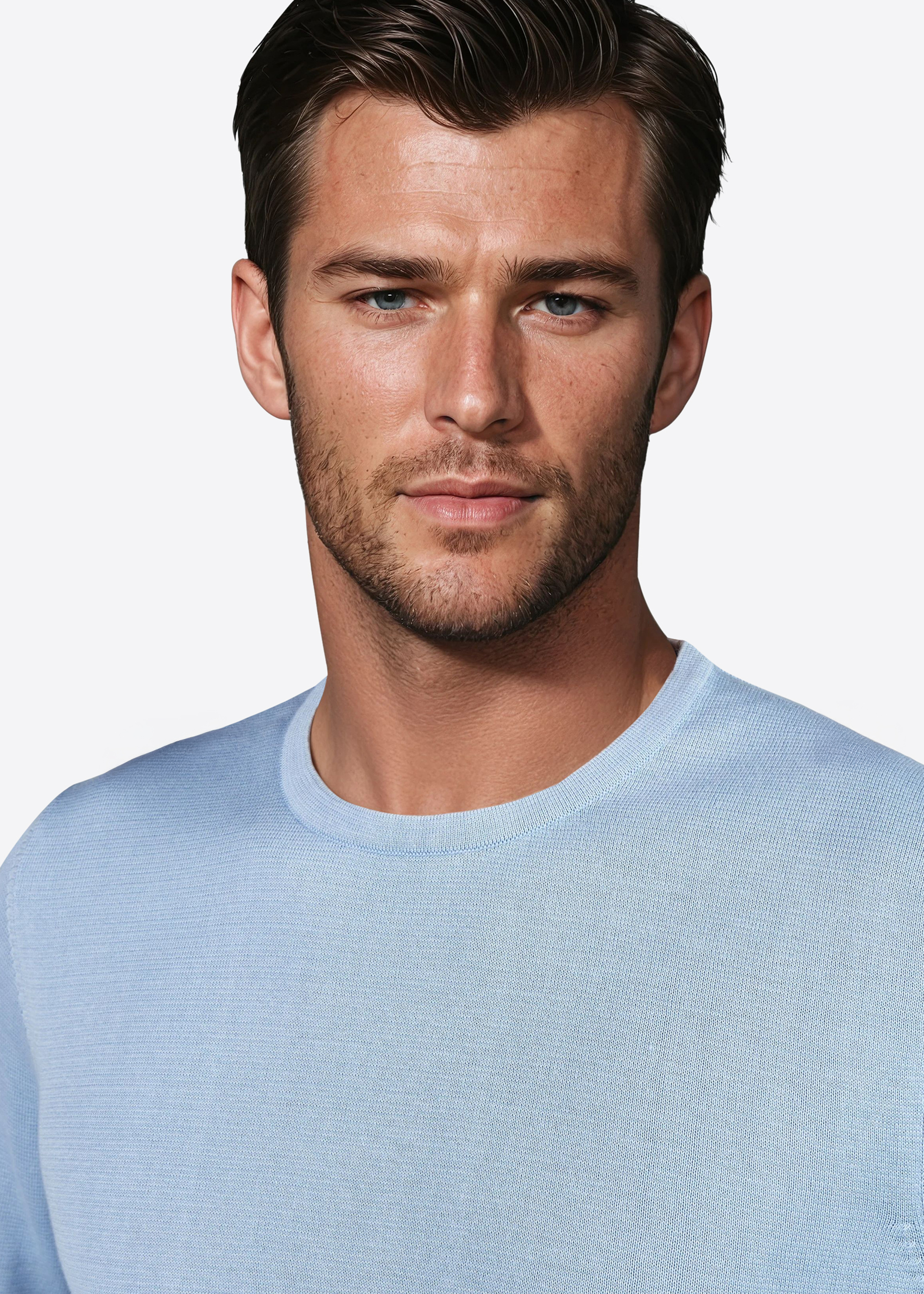 Pullover mit Rundhalsausschnitt, Ice Water Detailansicht 2