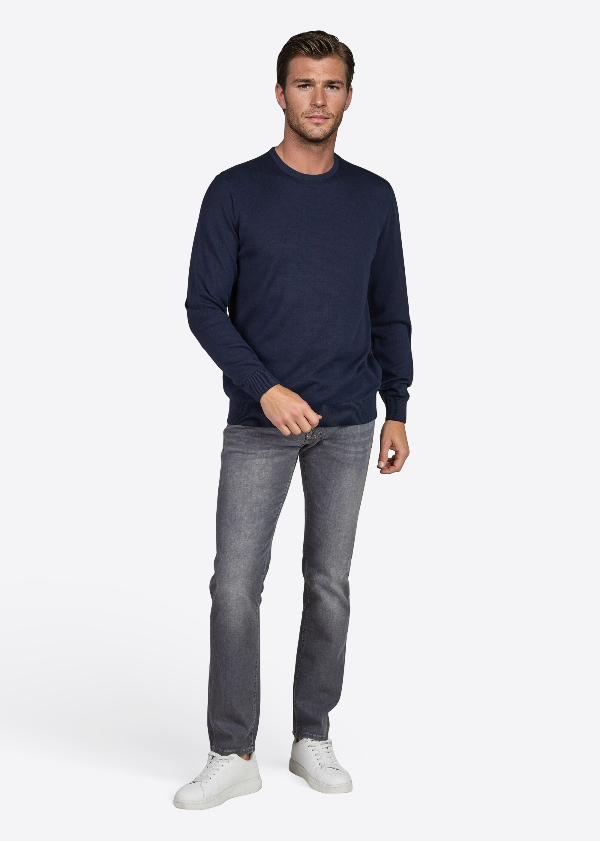 Pullover mit Rundhalsausschnitt, Salute Rückansicht