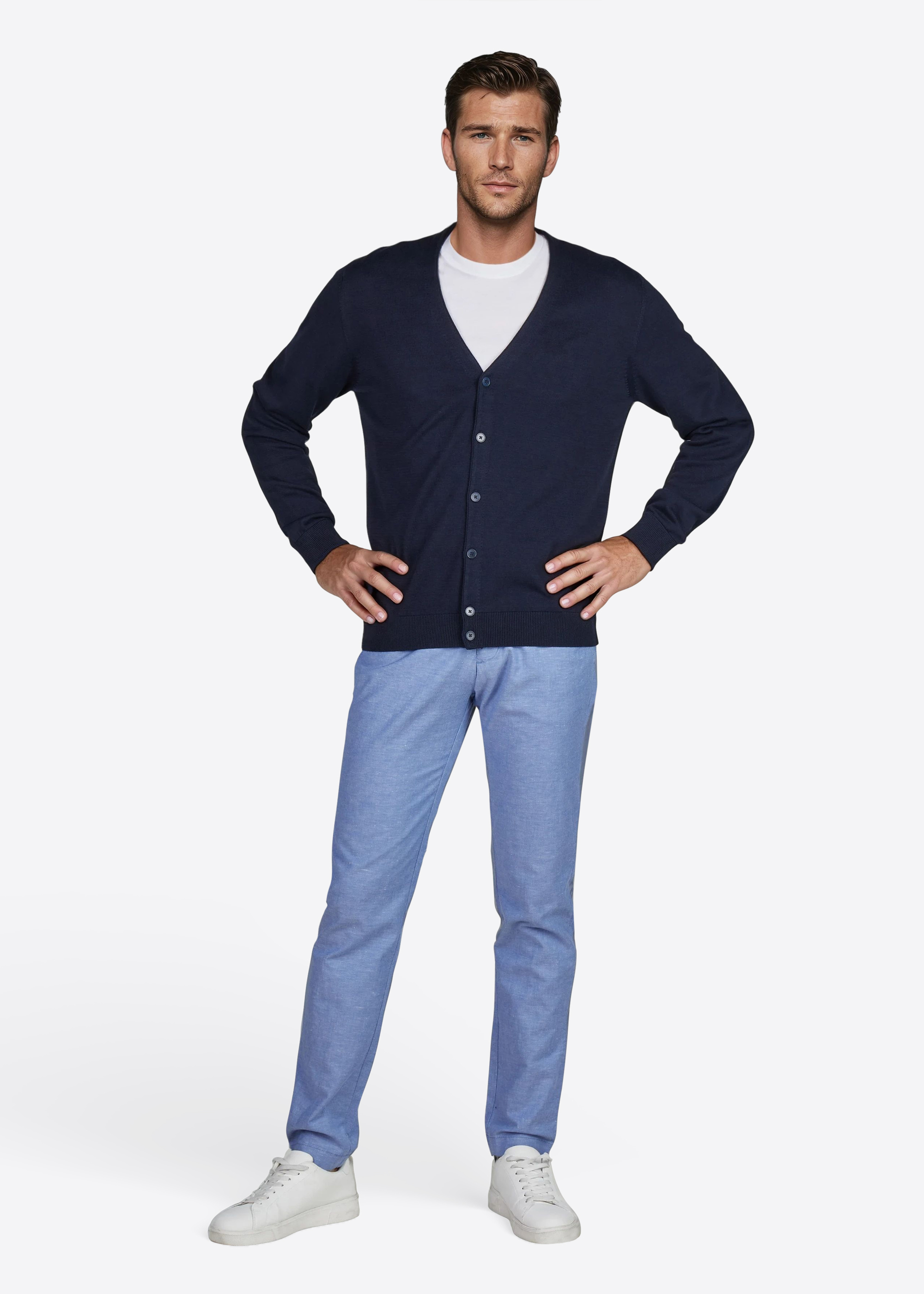 Weste mit Knopfleiste, Salute Rückansicht