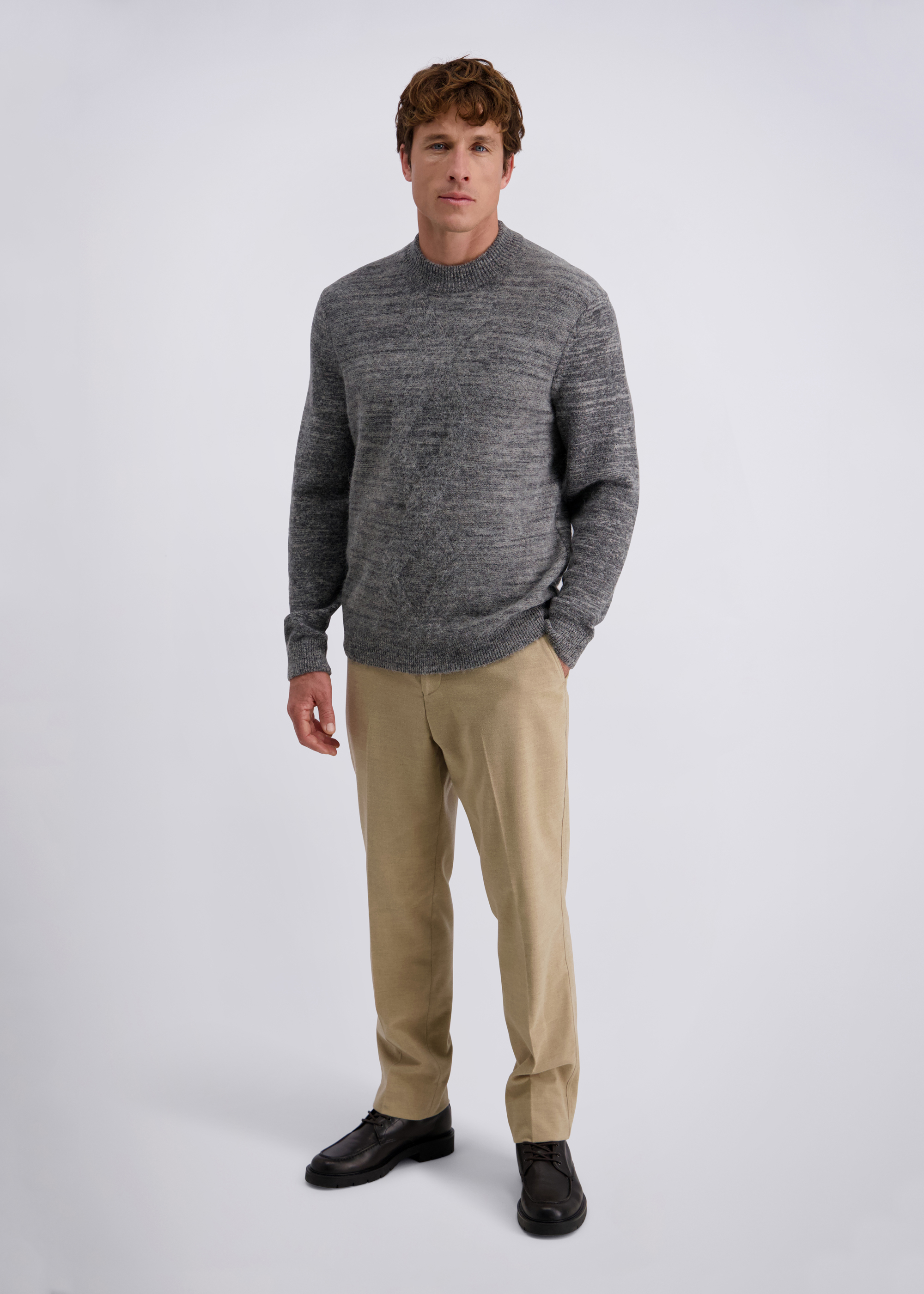 Gehobener Casual Look mit anspruchsvoller Dessinierung, Anthra Rückansicht