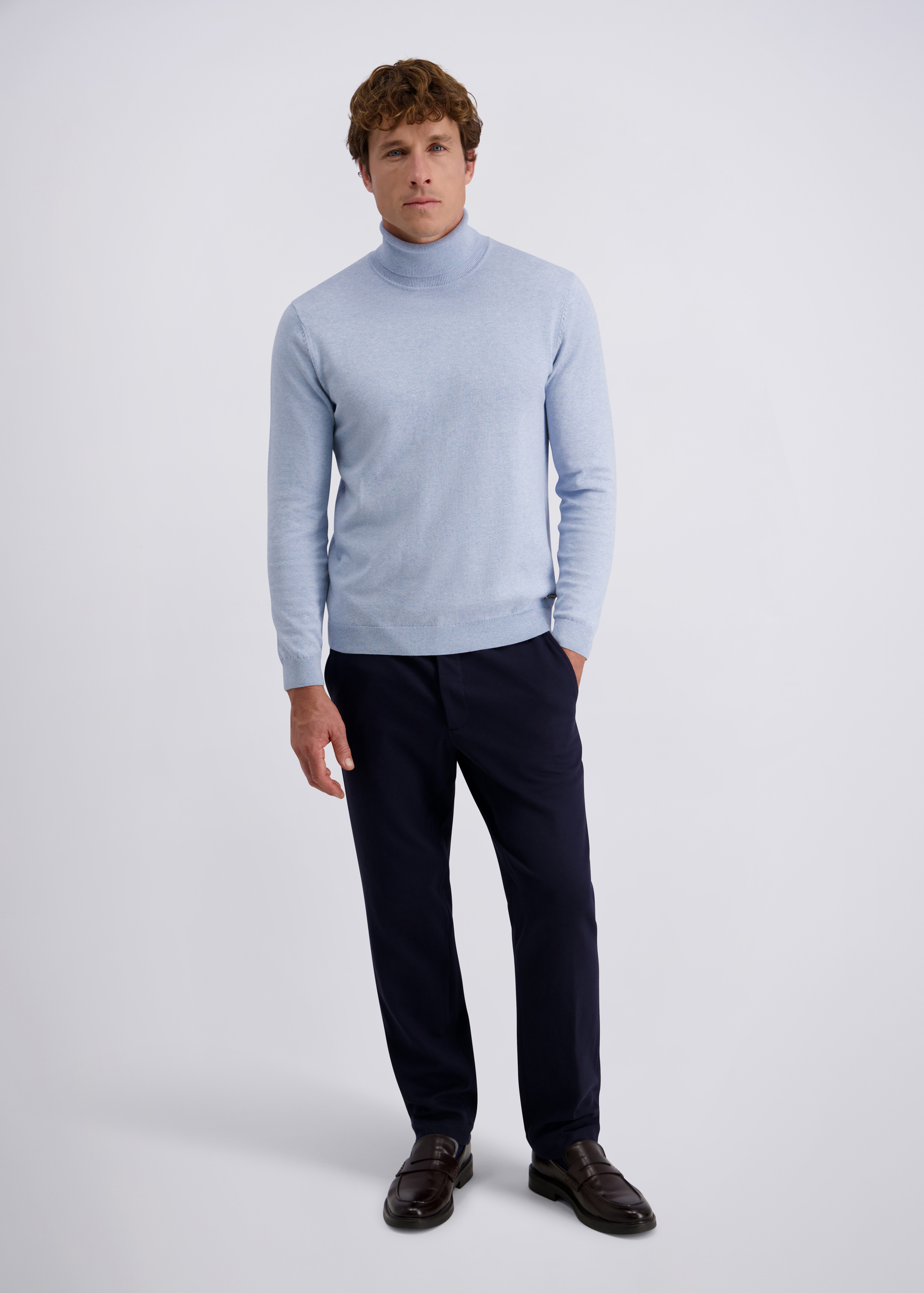 Langarm Pullover mit Rollkragen, Air Rückansicht