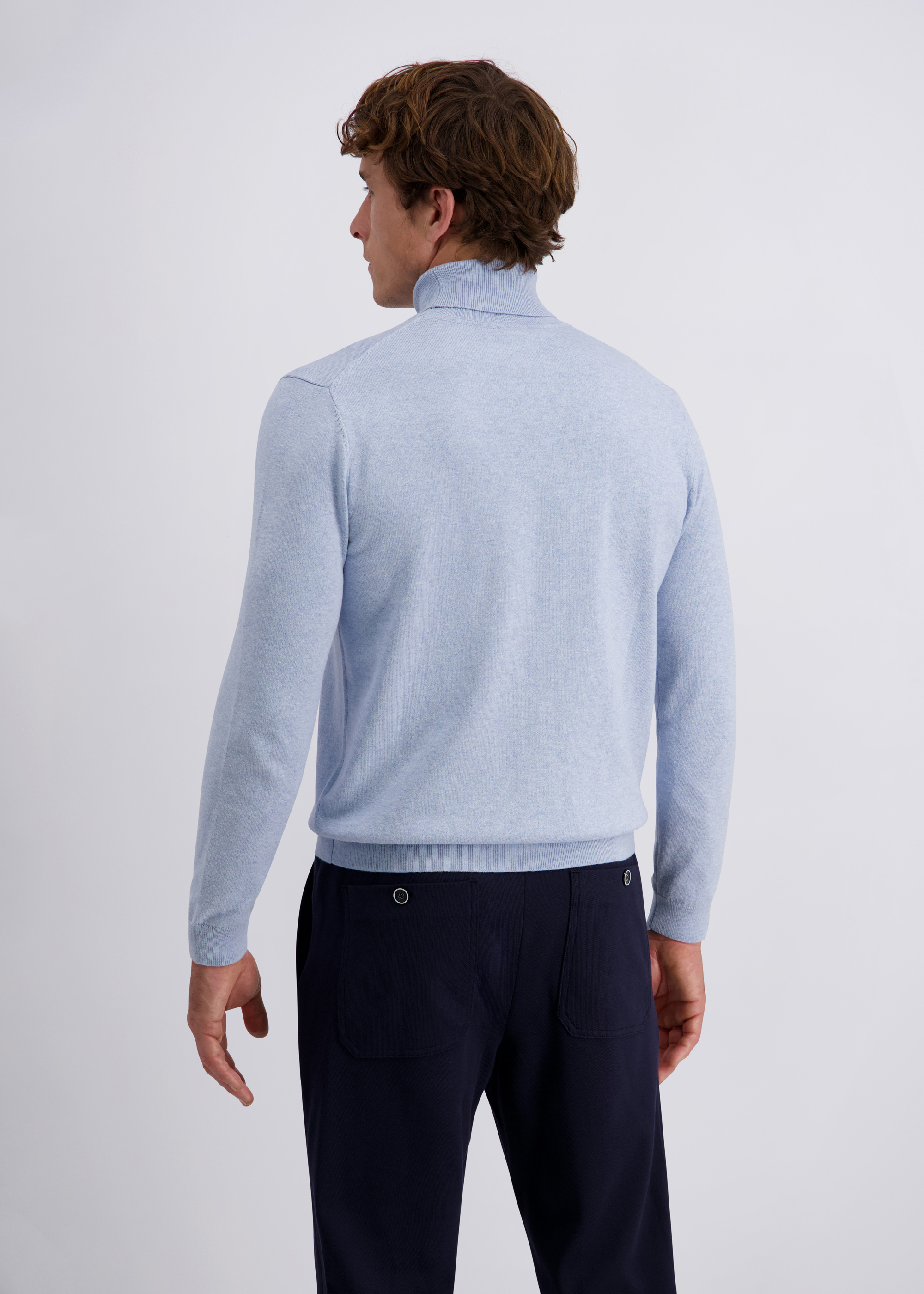 Langarm Pullover mit Rollkragen, Air Detailansicht 1