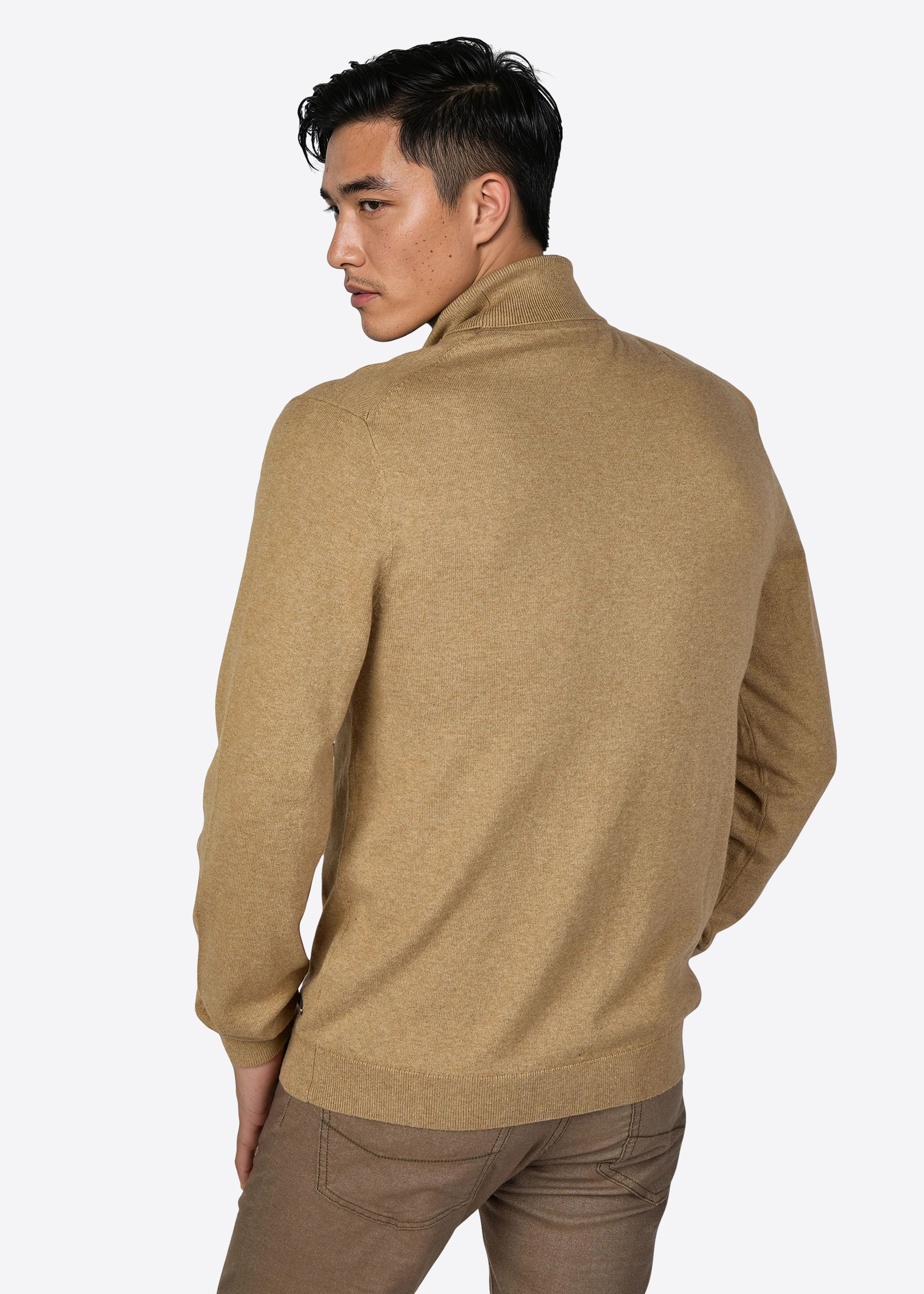 Langarm Pullover mit Rollkragen, Lark Detailansicht 2