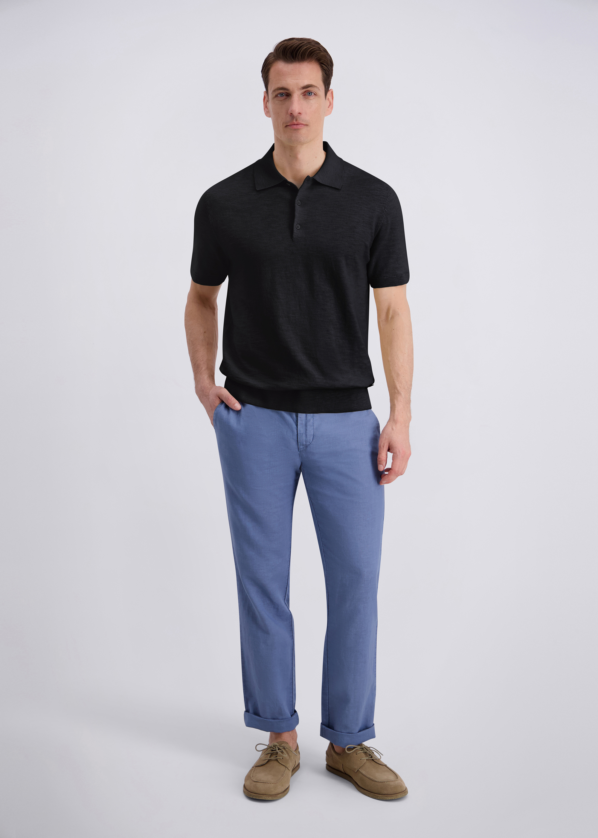 Polo Shirt im Modern Fit, Salute Rückansicht