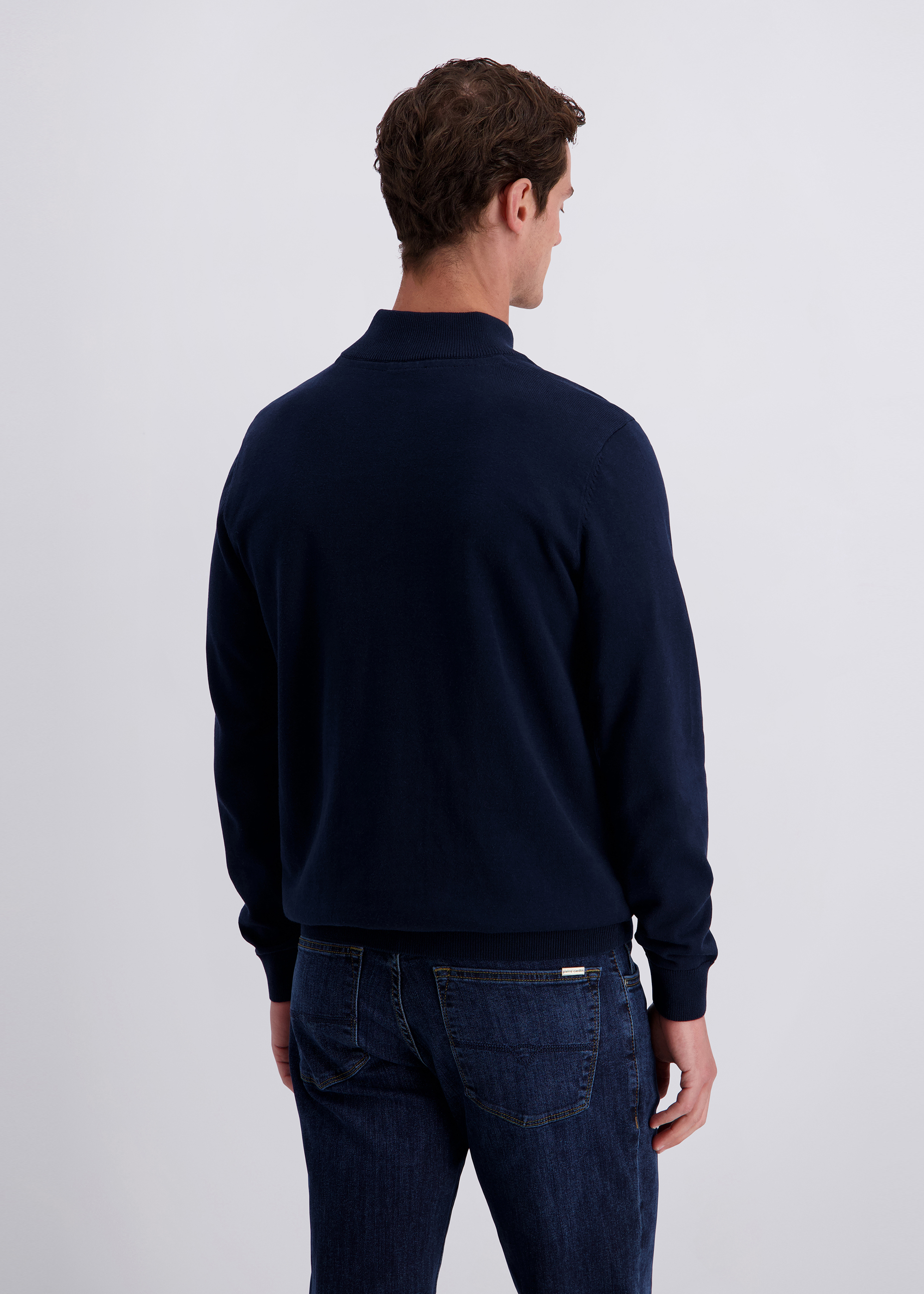 Sportiv eleganter Uni Strickpullover, Salute Detailansicht 1