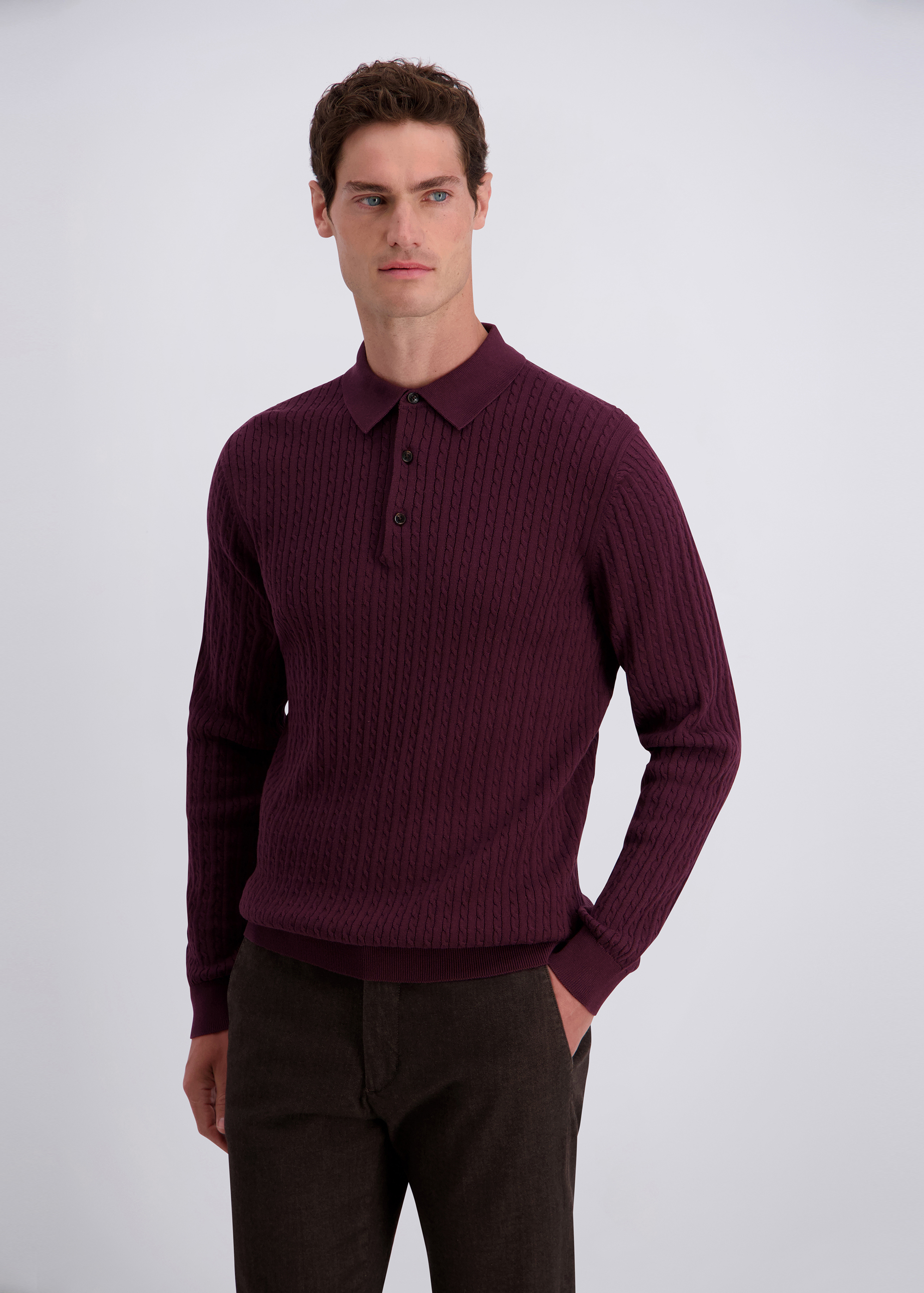 Eleganter Business-Strickpullover, Winetasting Frontansicht