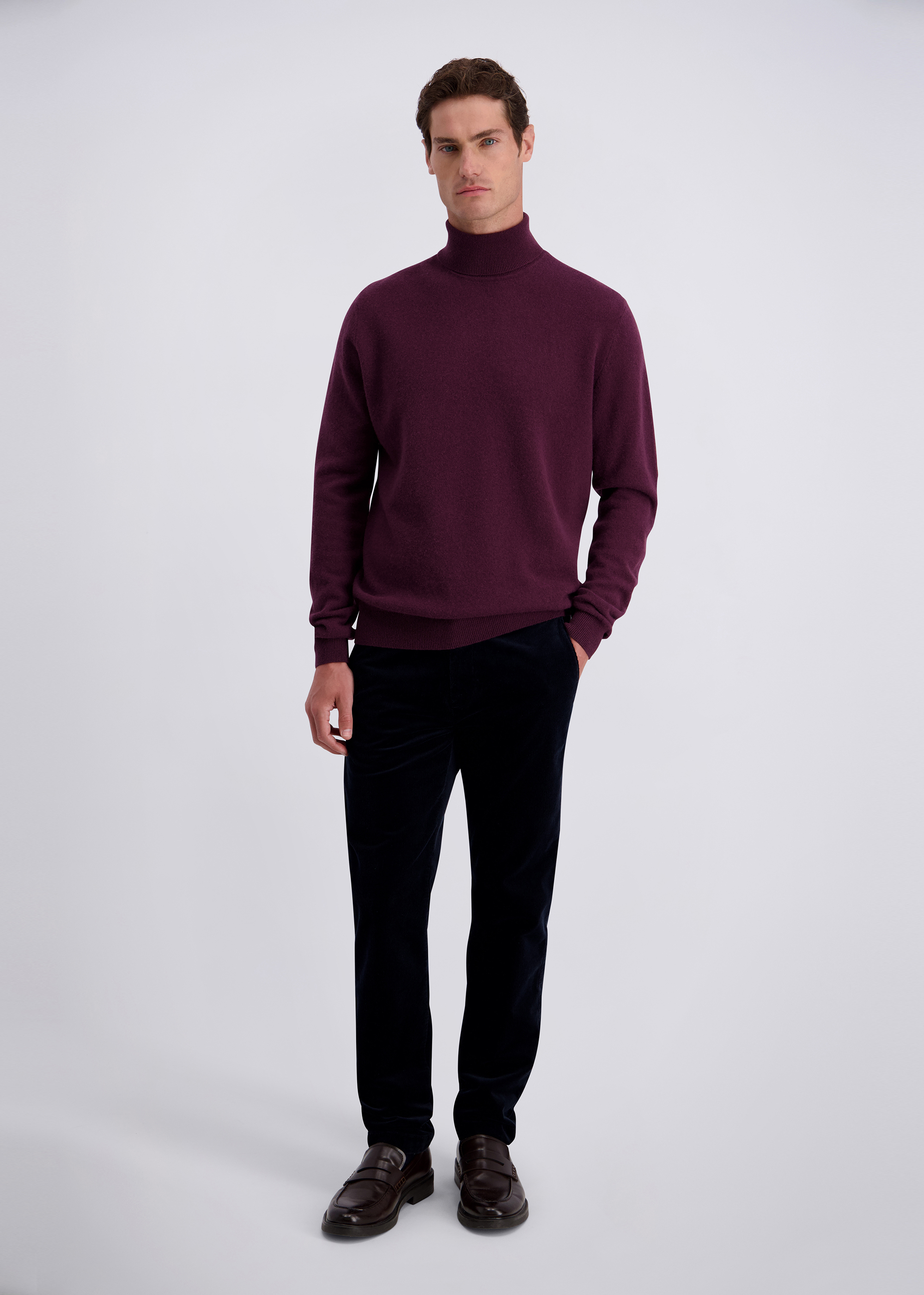 Uni-Strickpullover in lässigem Stil, Winetasting Rückansicht