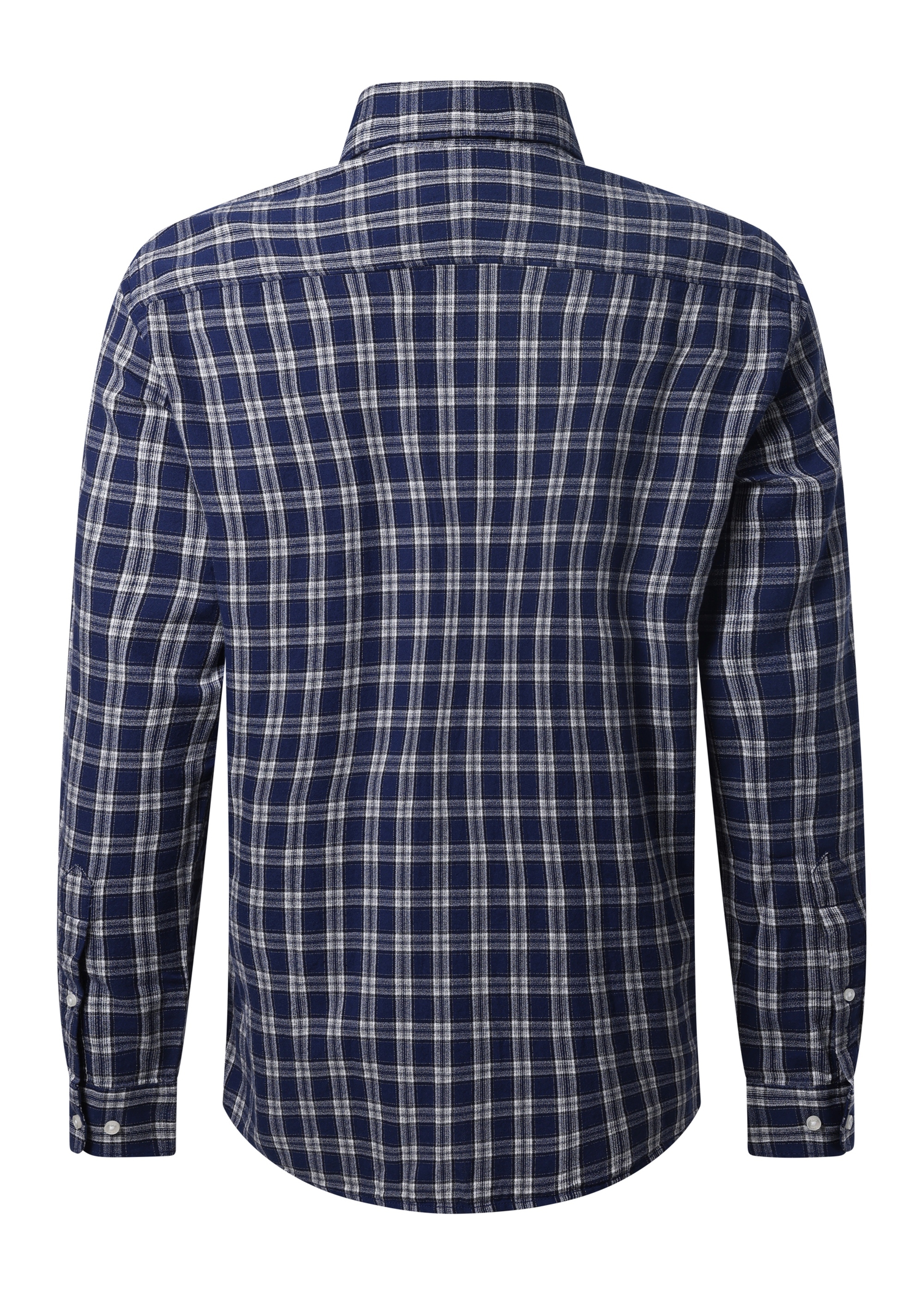 Hemd im Karo-Design, Navy Peony Detailansicht 1